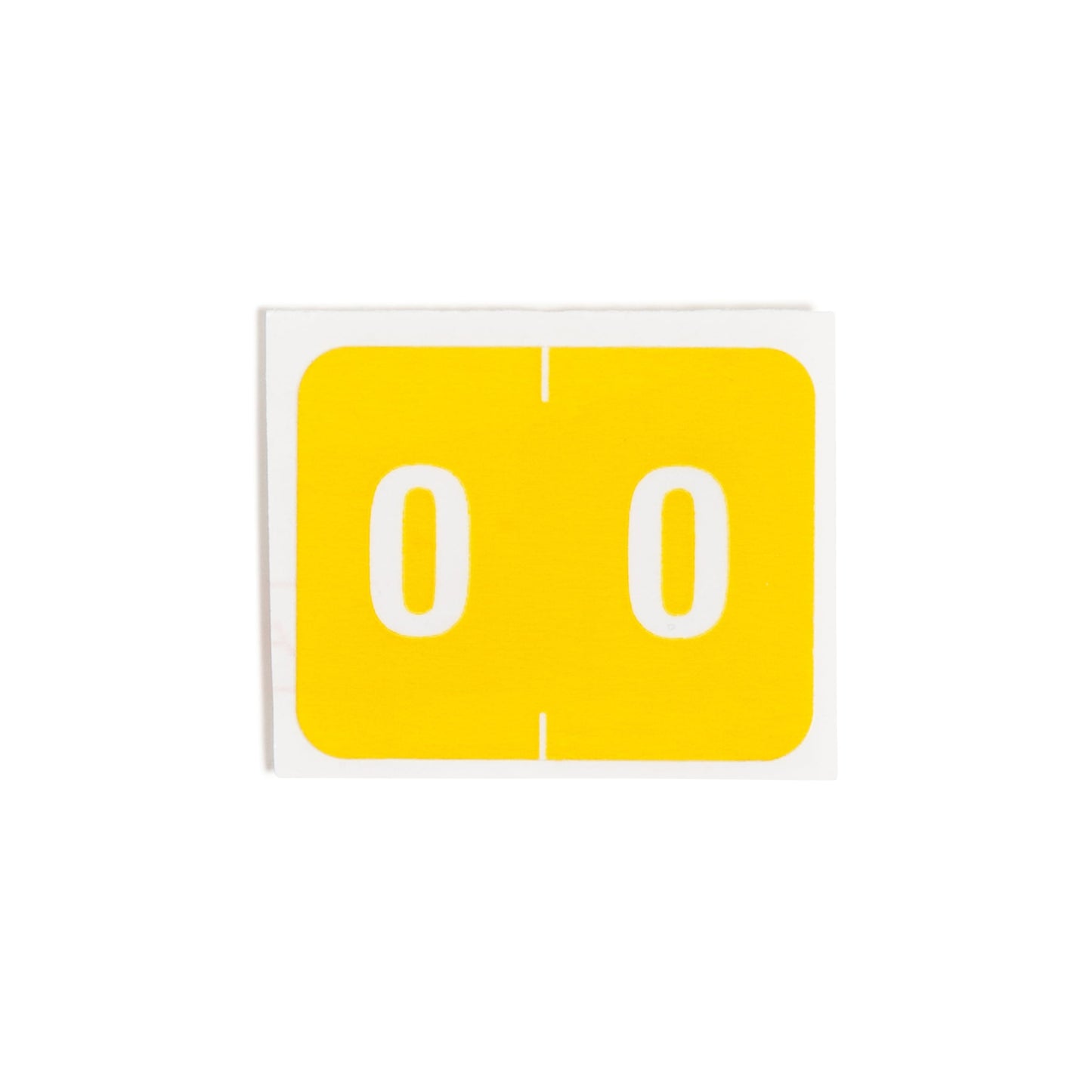 DCCRN Color-Coded Numeric Labels - Rolls, Yellow Color, 1-1/4" X 1" Size, Set of 500, 086486673402