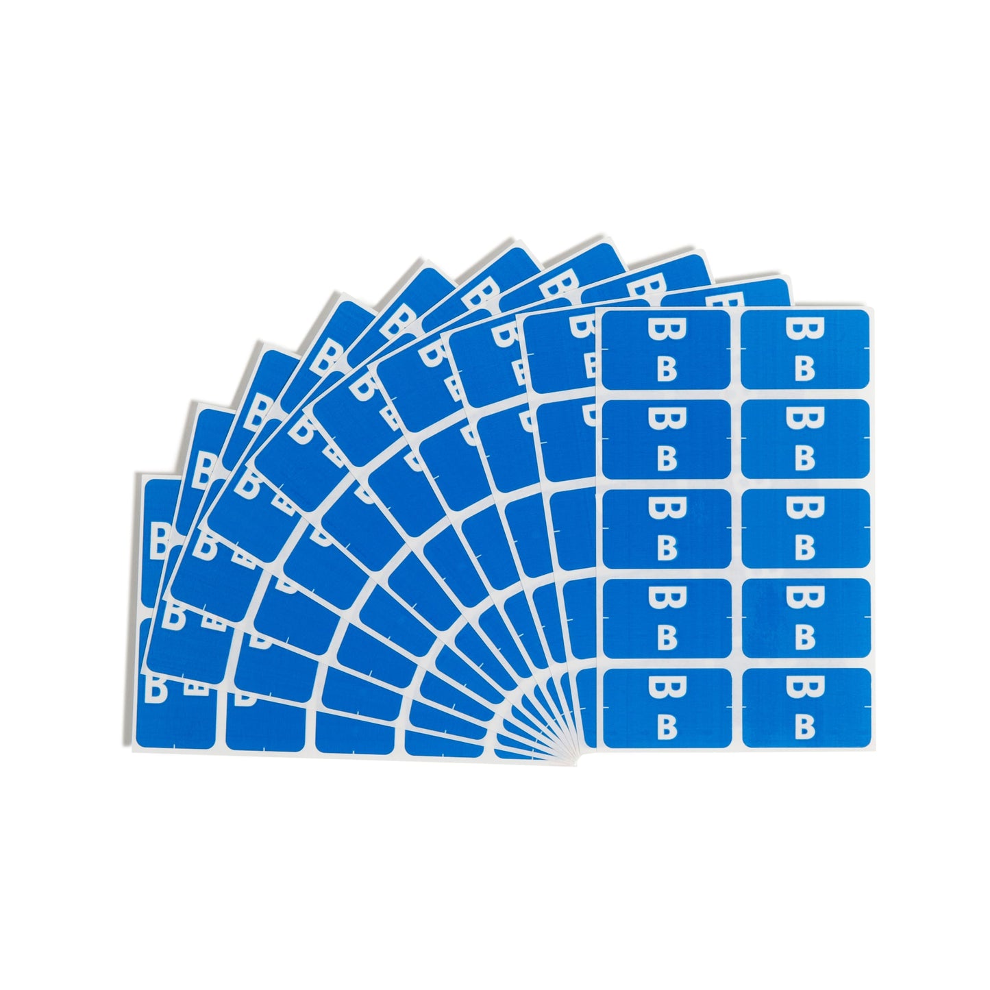 AlphaZ® ACCS Color Coded Alphabetic Labels - Sheets, Dark Blue Color, 1" X 1-5/8" Size, Set of 100, 086486671729