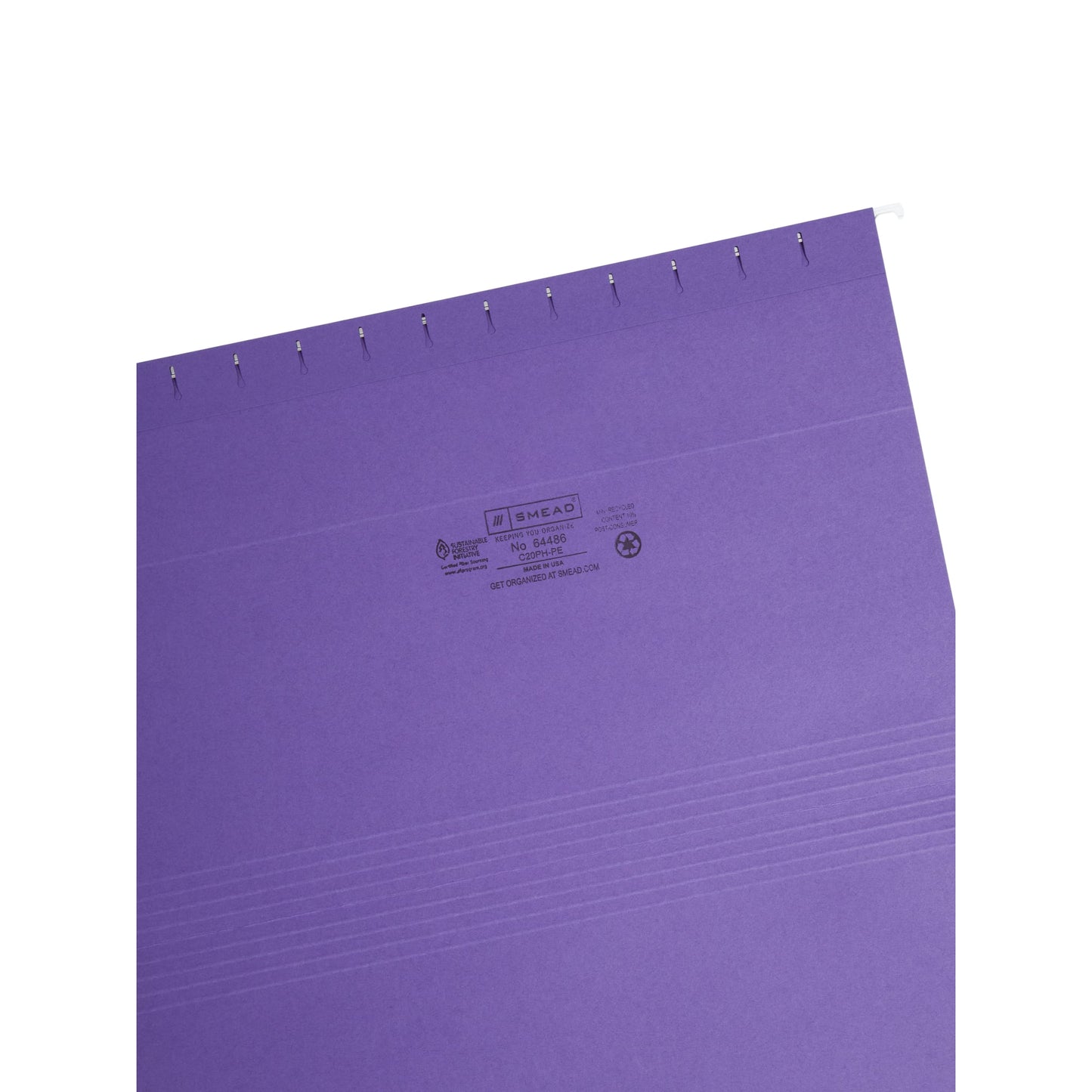 Standard Hanging File Folders, Purple Color, Legal Size, Set of 25, 086486644860