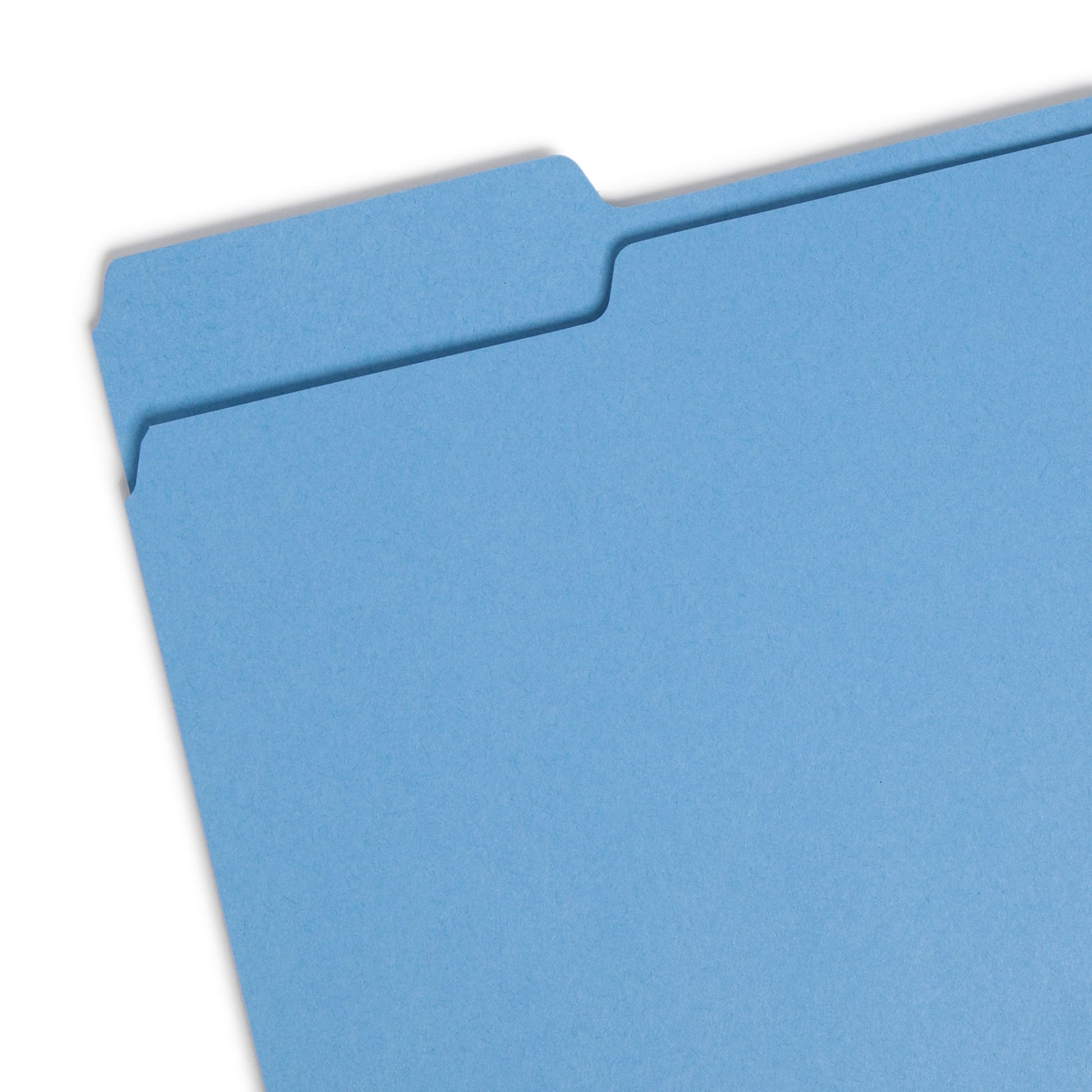 Standard File Folders, 1/3-Cut Tab, Blue Color, Letter Size, Set of 100, 086486120432