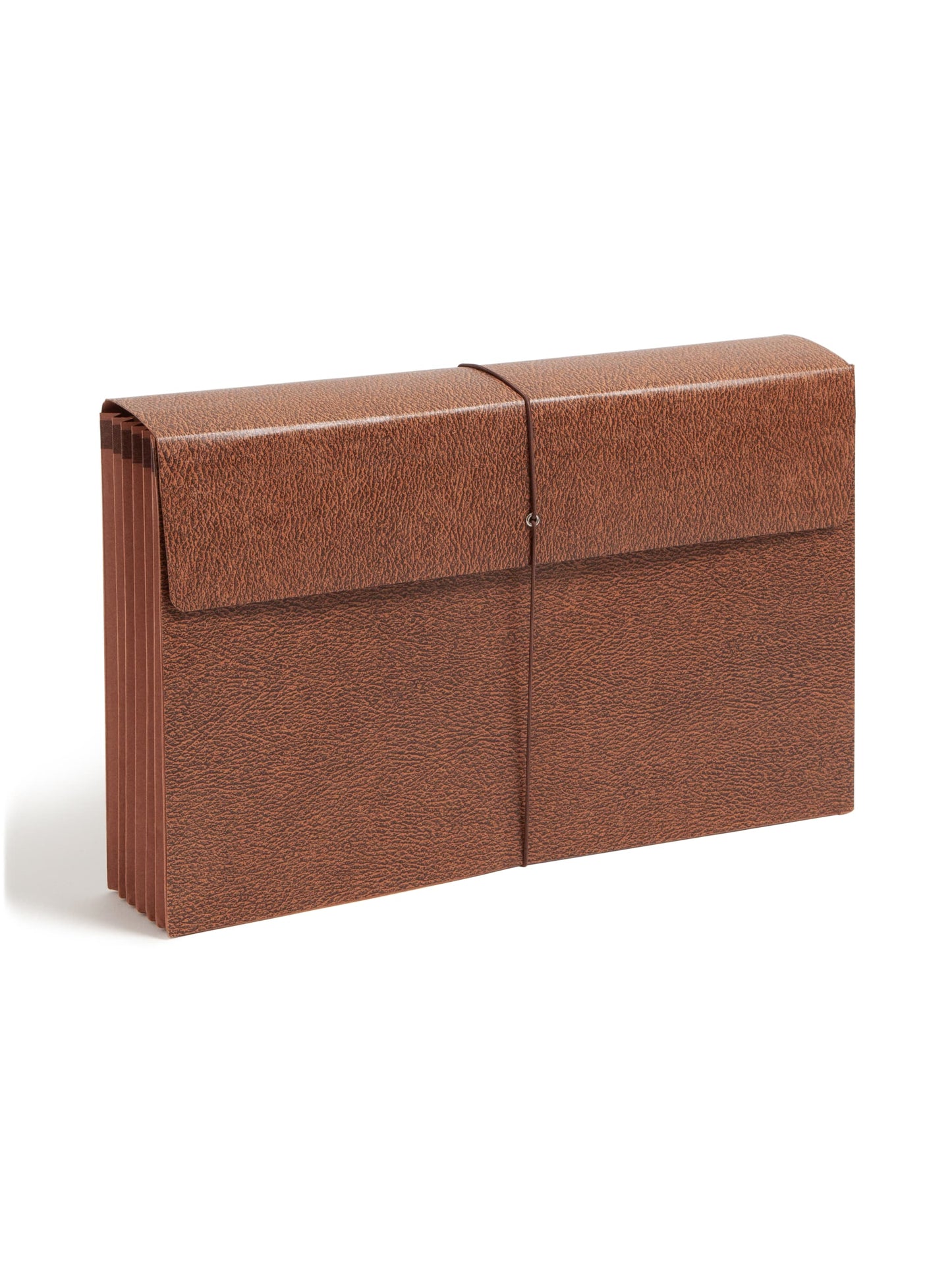 Redrope-Printed Expanding Wallets with Elastic Cord, 5-1/4 Inch Expansion, Brown Color, Legal Size, Set of 10, 30086486713765