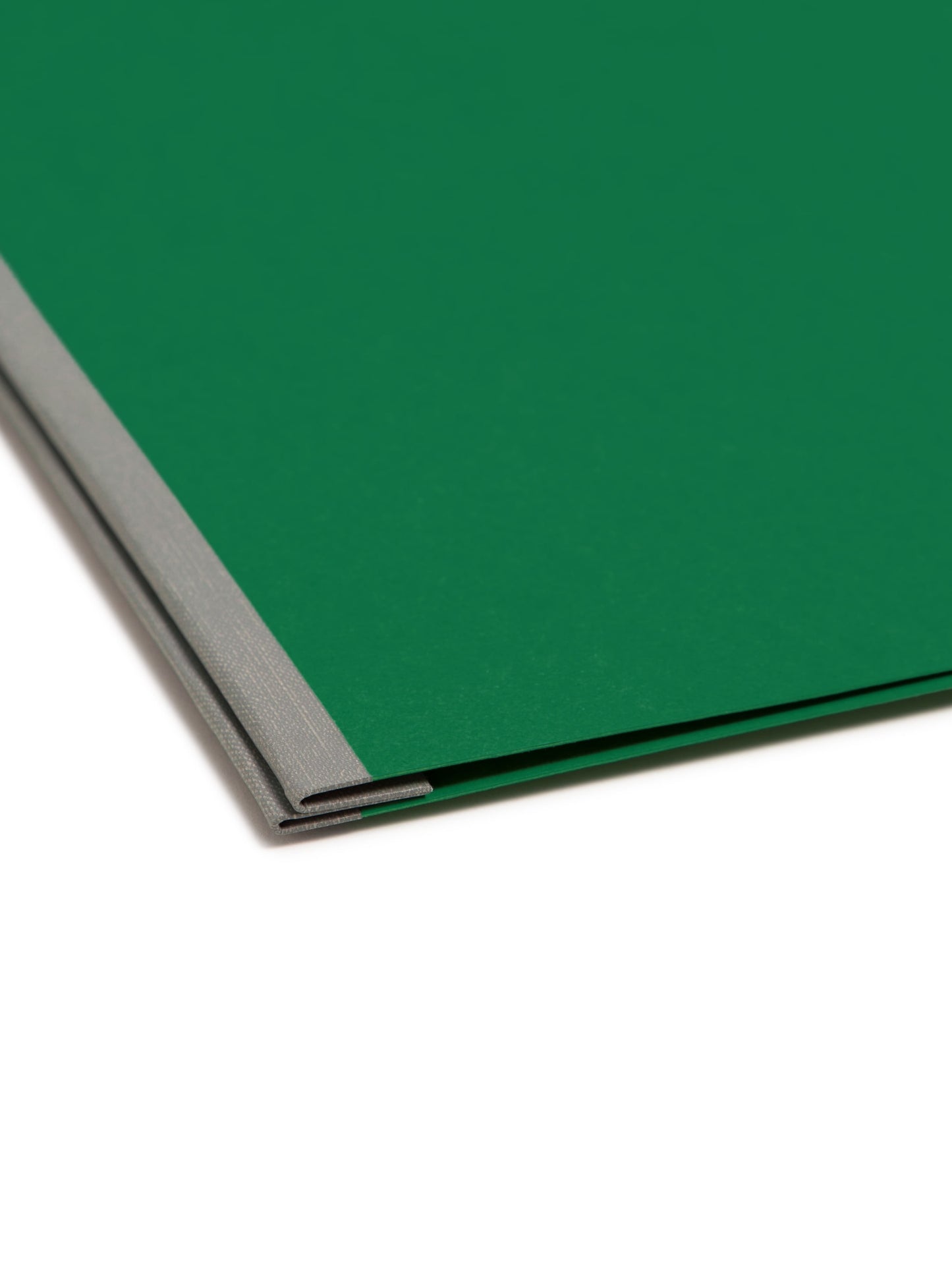 Premium Pressboard Report Covers, 8 1/2-inch Metal Prong Side Fastener with Compressor, 3-inch Expansion, Green Color, Letter Size,