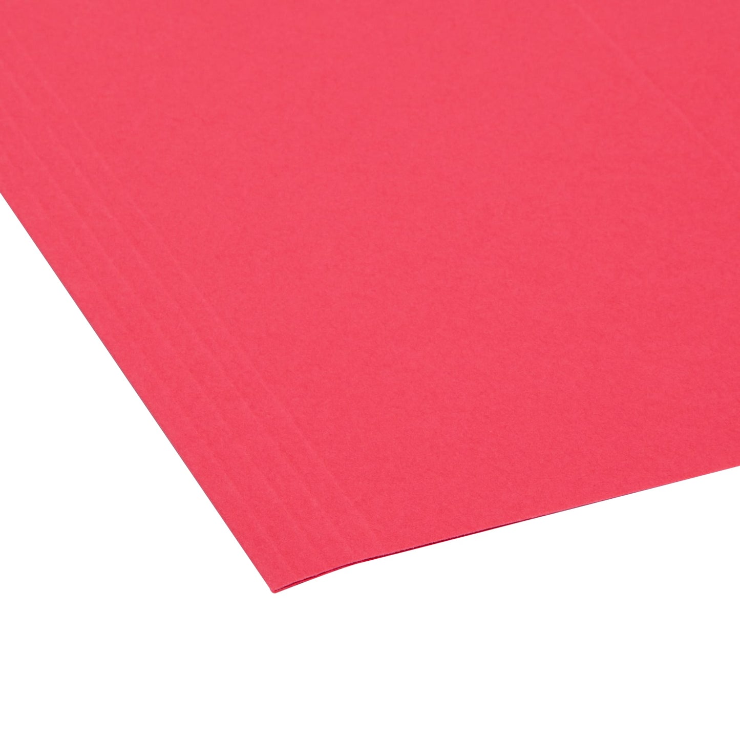 Standard Hanging File Folders with 1/5-Cut Tabs, Red Color, Letter Size, Set of 25, 086486640671