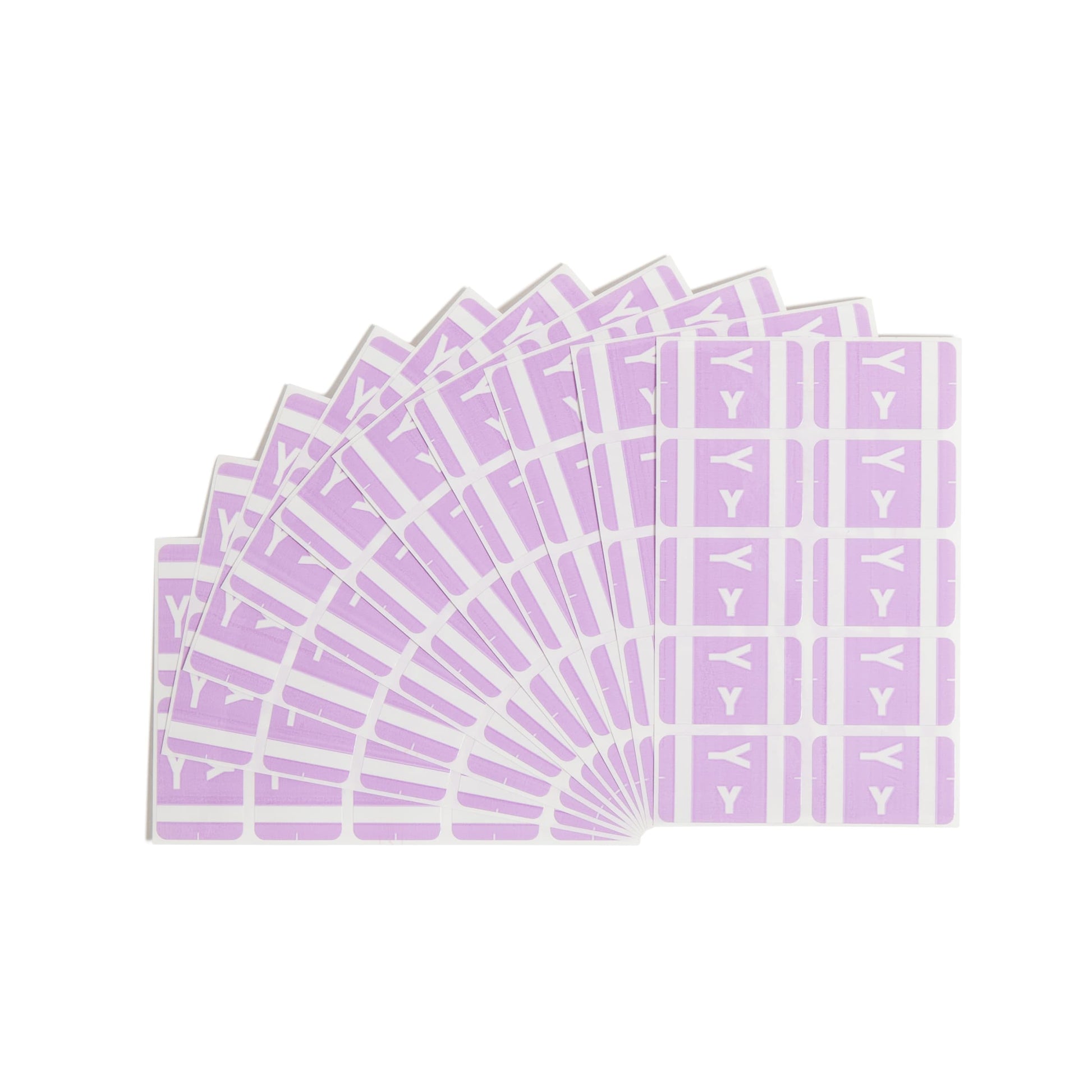 AlphaZ® ACCS Color Coded Alphabetic Labels - Sheets, Lavender Color, 1" X 1-5/8" Size, Set of 100, 086486671958