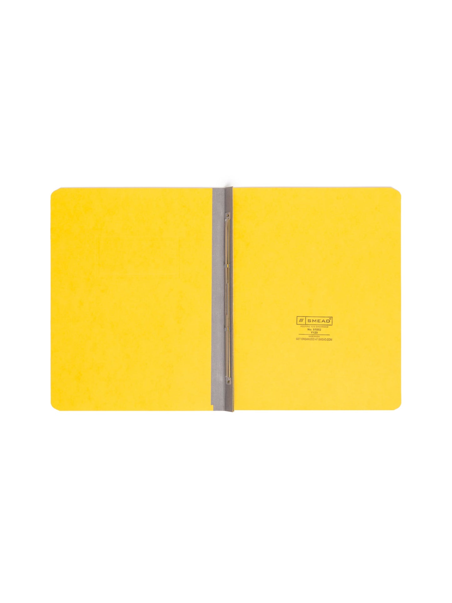 Premium Pressboard Report Covers, 8 1/2-inch Metal Prong Side Fastener with Compressor, 3-inch Expansion, Yellow Color, Letter Size,