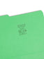 Reinforced Tab File Folders, 1/3-Cut Tab, Green Color, Letter Size, Set of 100, 086486121347