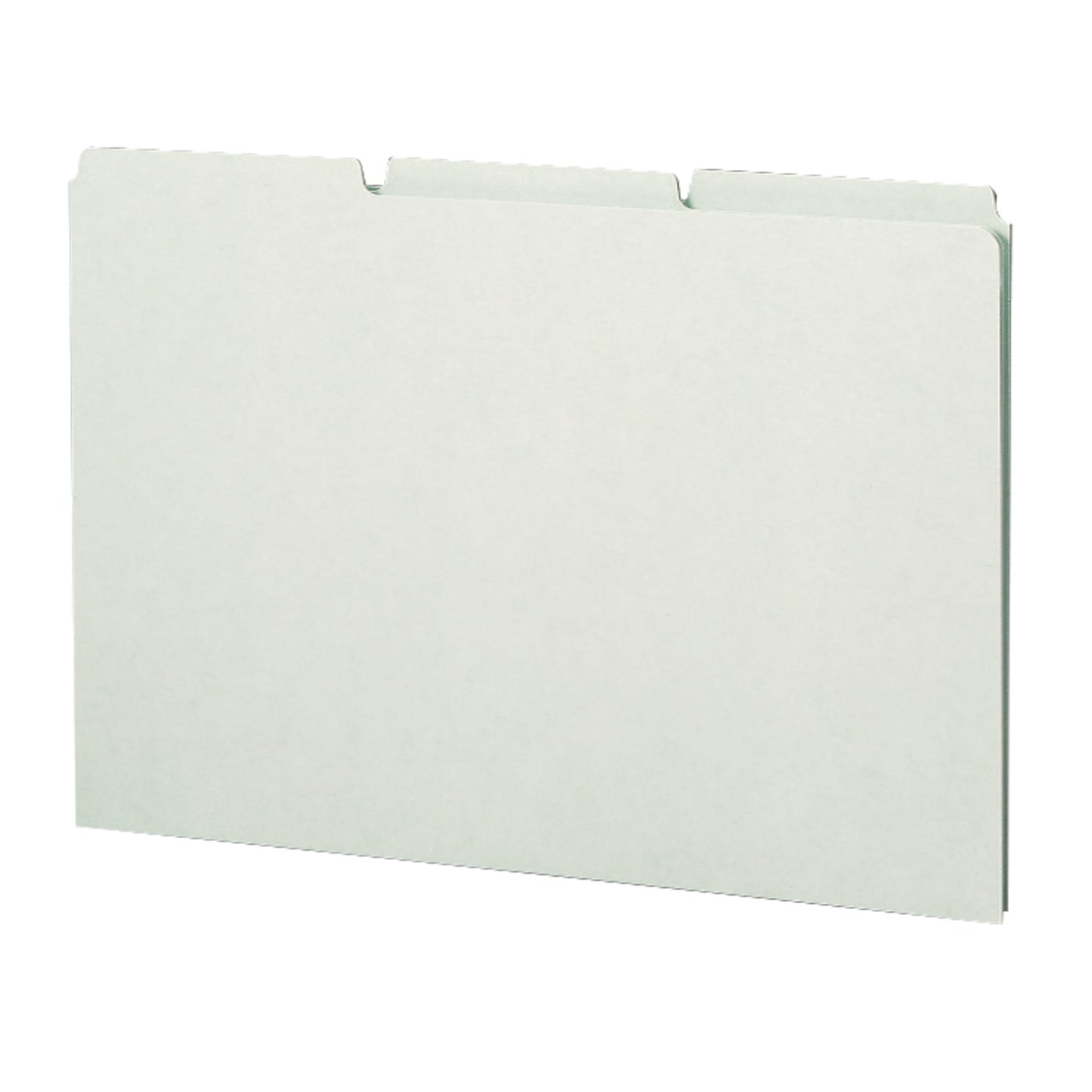 Heavyweight Filing Guides with Blank Tabs, Gray/Green Color, Legal Size, Set of 50, 086486523349