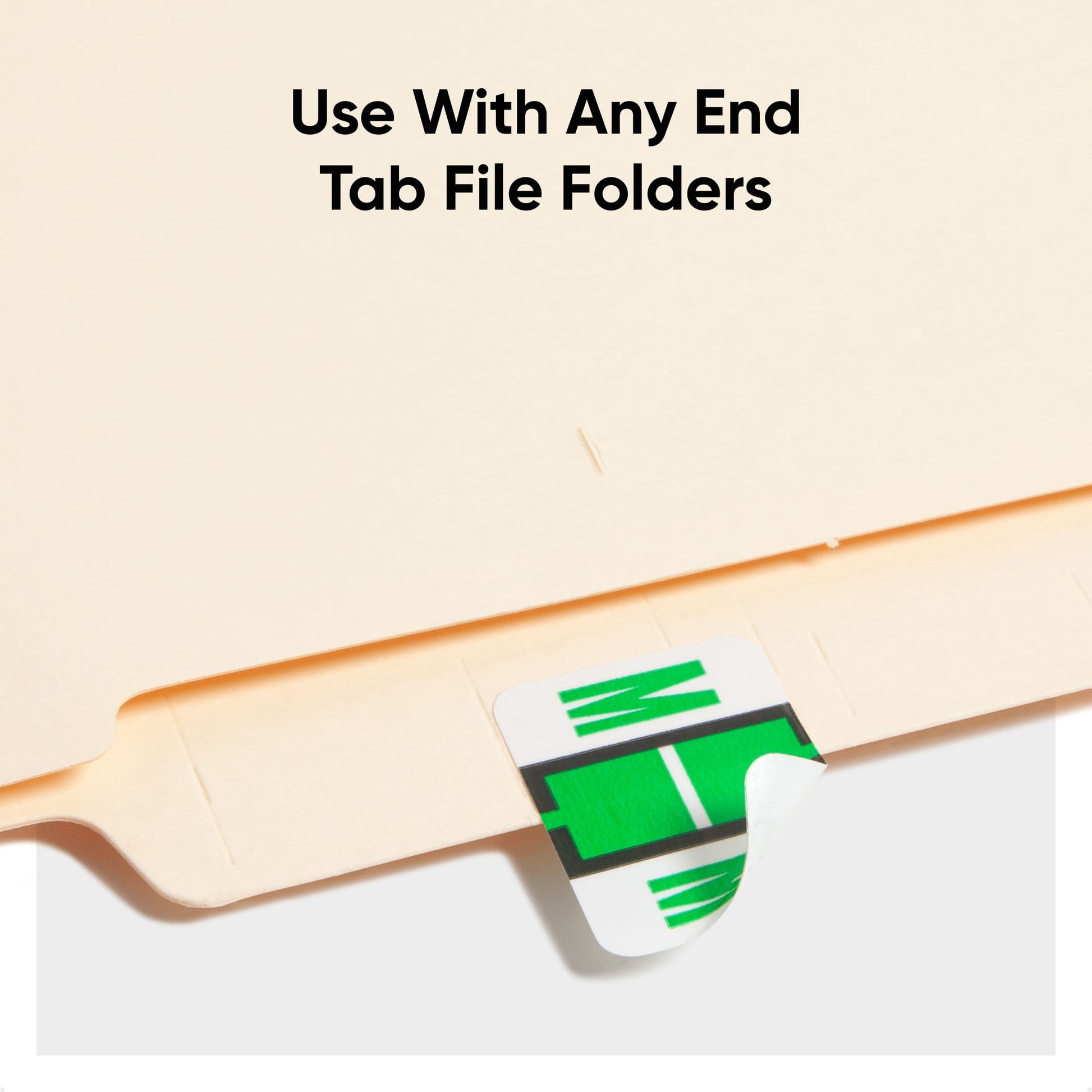 BCCR Bar Style Color-Coded Alphabetic Labels, A-Z Rolls, Light Green Color, 1-1/4" X 1" Size, Set of 50, 086486670838