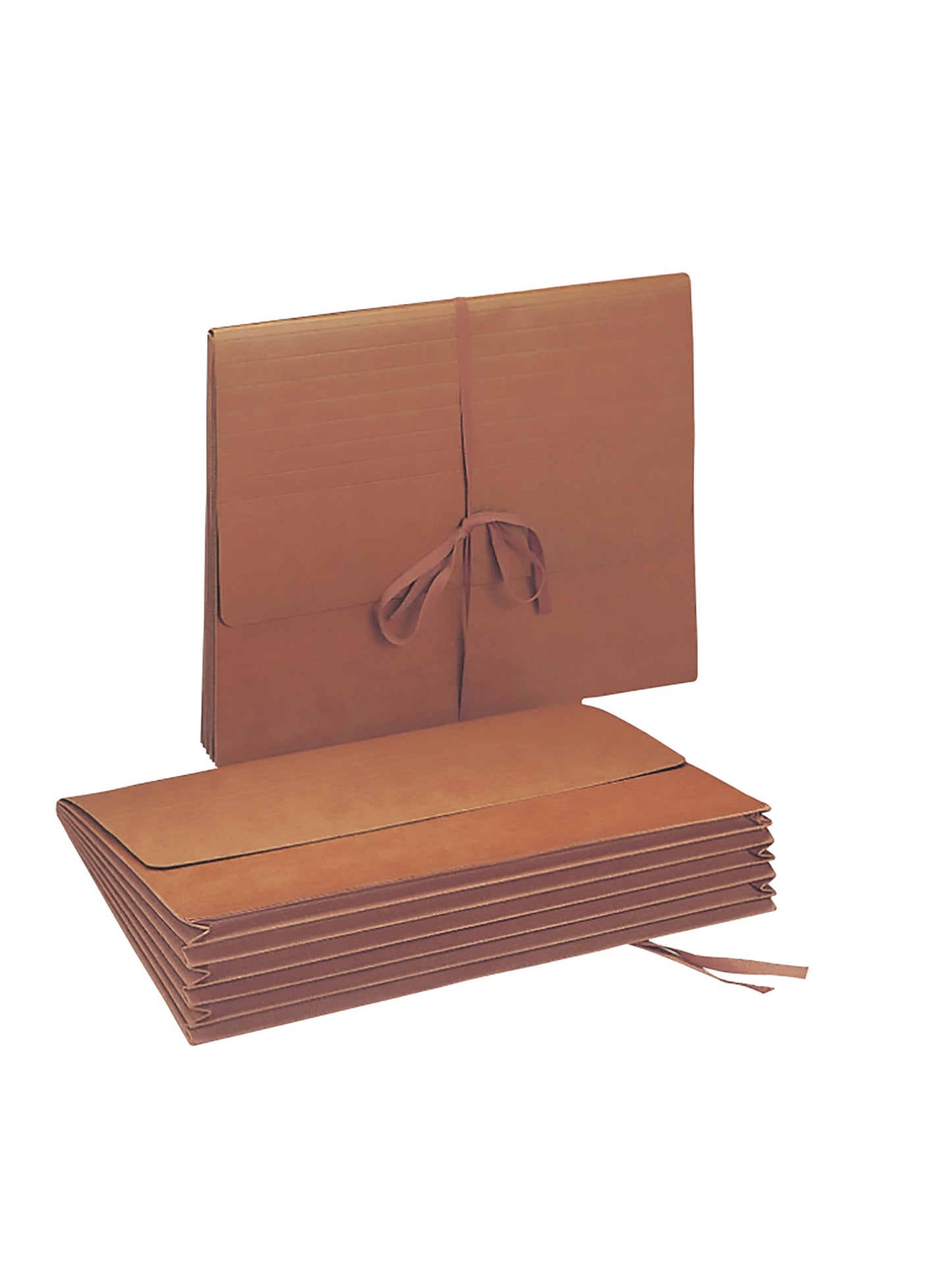 Redrope Expanding Wallets with Cloth Tape Tie, 5-1/4 Inch Expansion, Redrope Color, Letter Size, Set of 10, 30086486710733