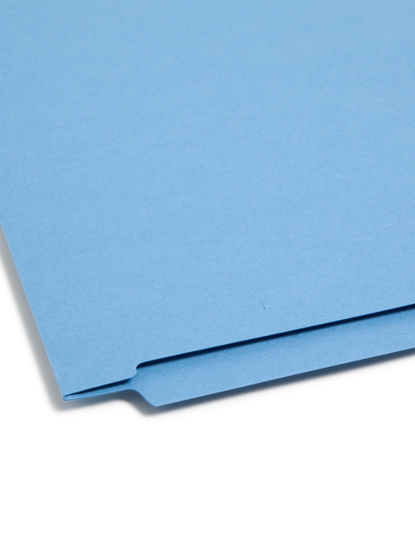 Shelf-Master® Reinforced End Tab Fastener File Folders, Straight-Cut Tab, Blue Color, Legal Size, Set of 50, 086486280402