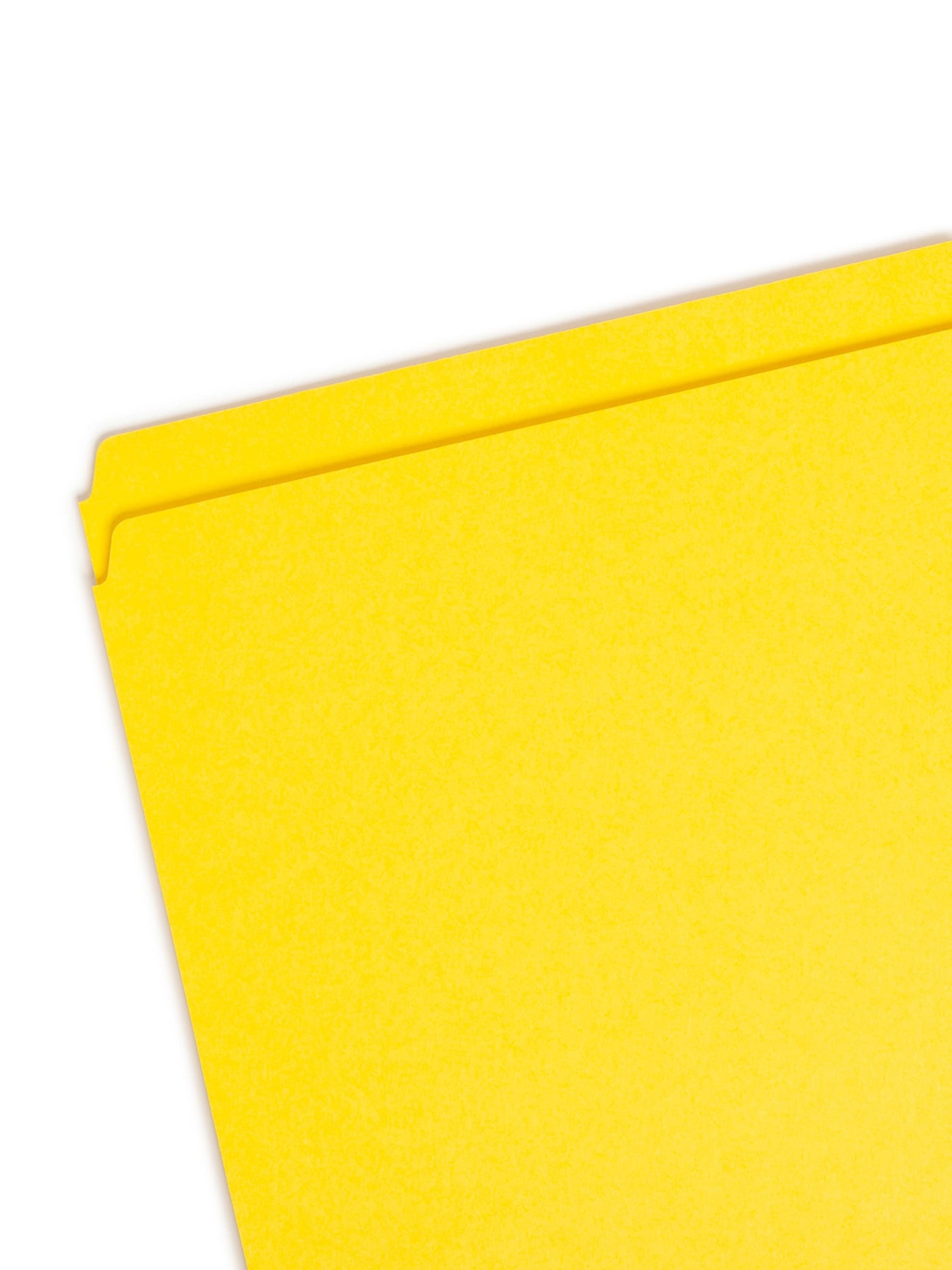Standard File Folders, Straight-Cut Tab, Yellow Color, Letter Size, Set of 100, 086486109468