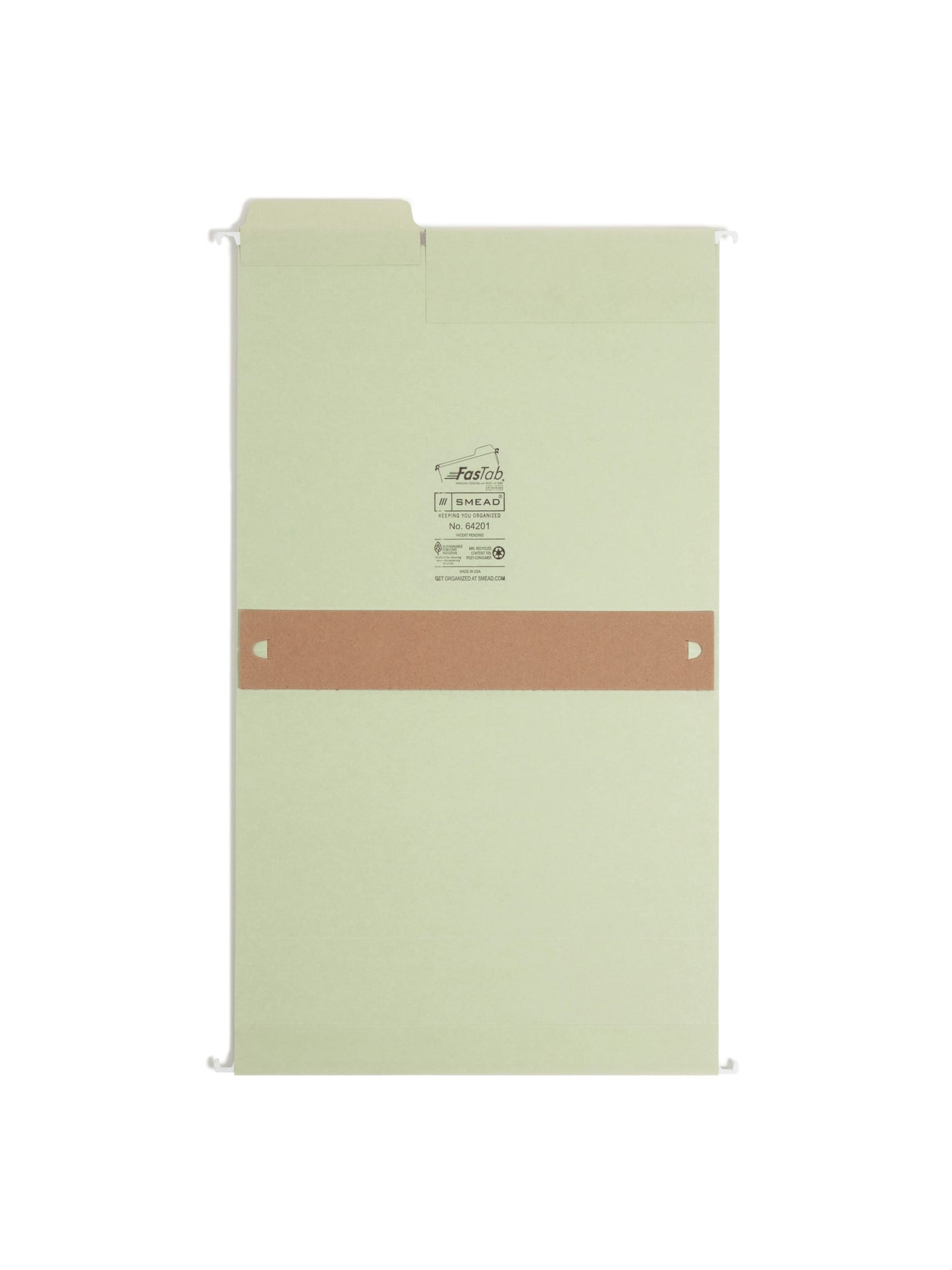 FasTab® Hanging Box Bottom File Folders, Moss Green Color, Letter Size, Set of 20, 086486642019