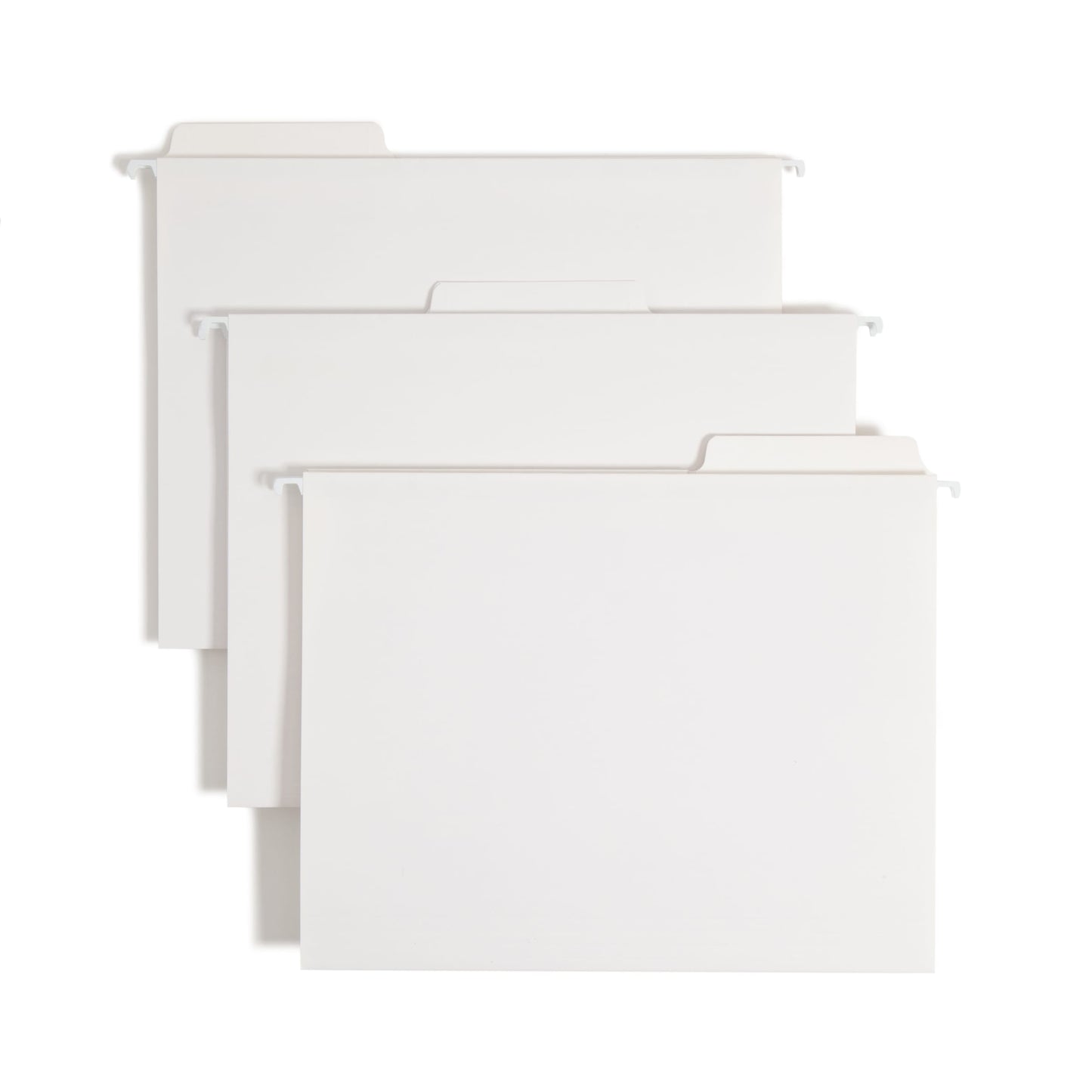 FasTab® Hanging File Folders, 1/3-Cut Tab, White Color, Letter Size, Set of 20, 086486640022