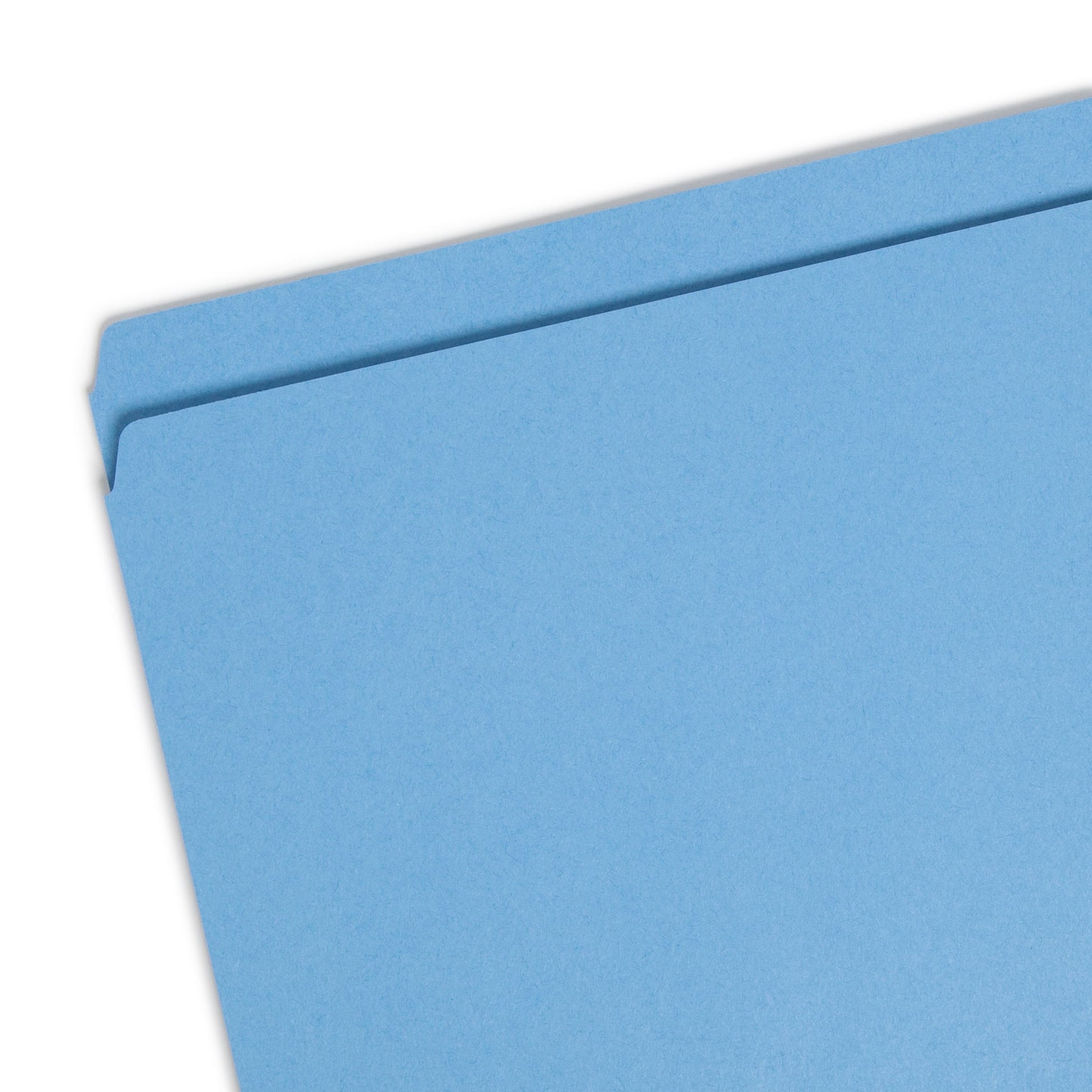 Standard File Folders, Straight-Cut Tab, Blue Color, Letter Size, Set of 100, 086486109352