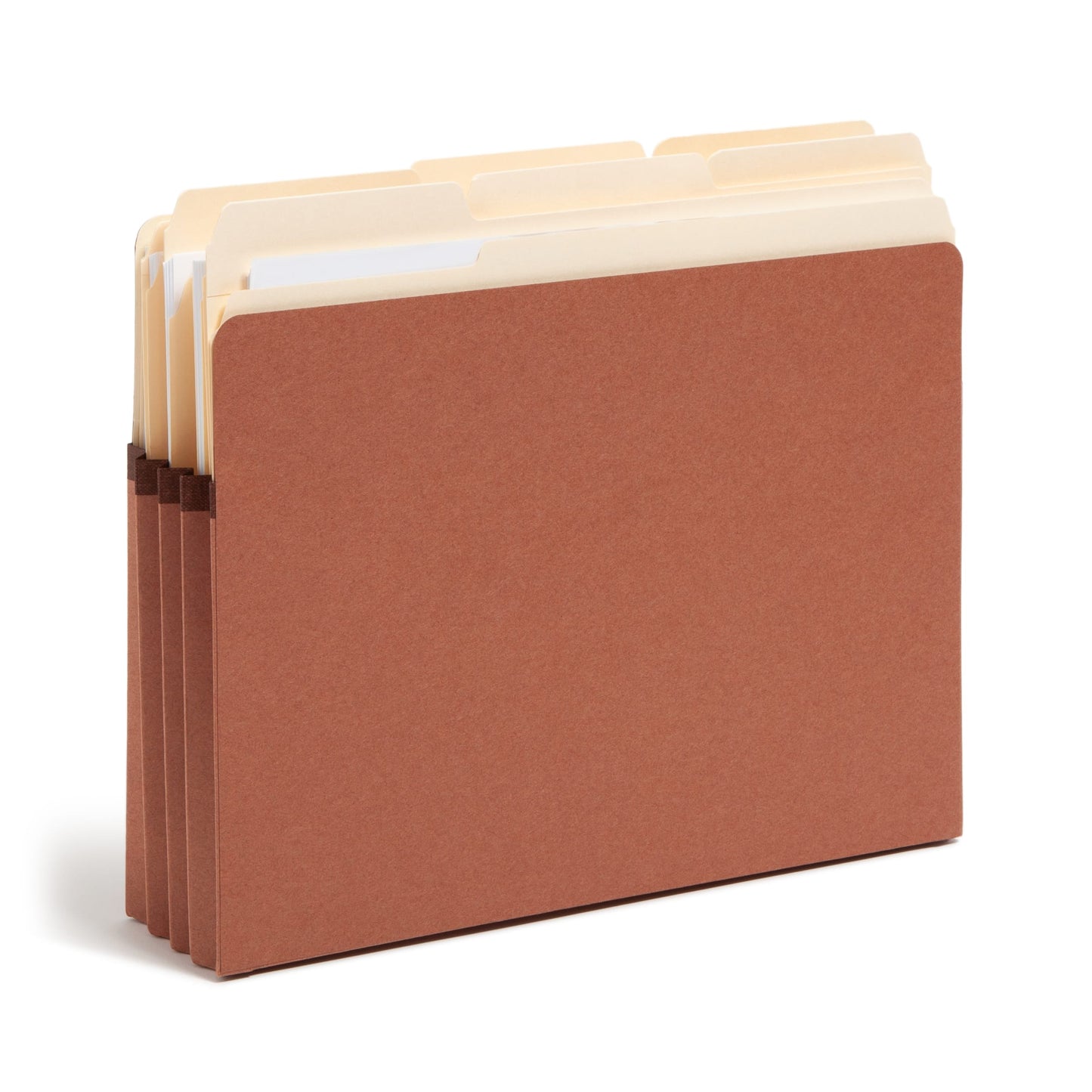 SuperTab® File Pockets, 3-1/2 Inch Expansion, Straight-Cut Tab, Redrope Color, Letter Size, Set of 25, 30086486732308