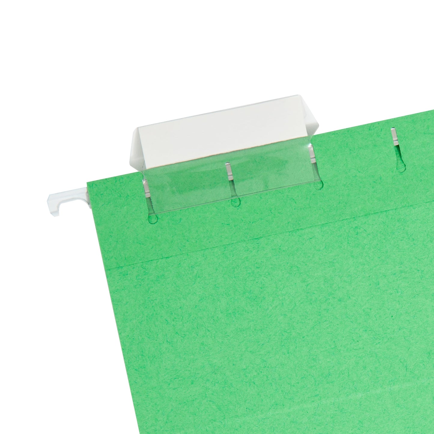 Standard Hanging File Folders with 1/5-Cut Tabs, Green Color, Letter Size, Set of 25, 086486640619