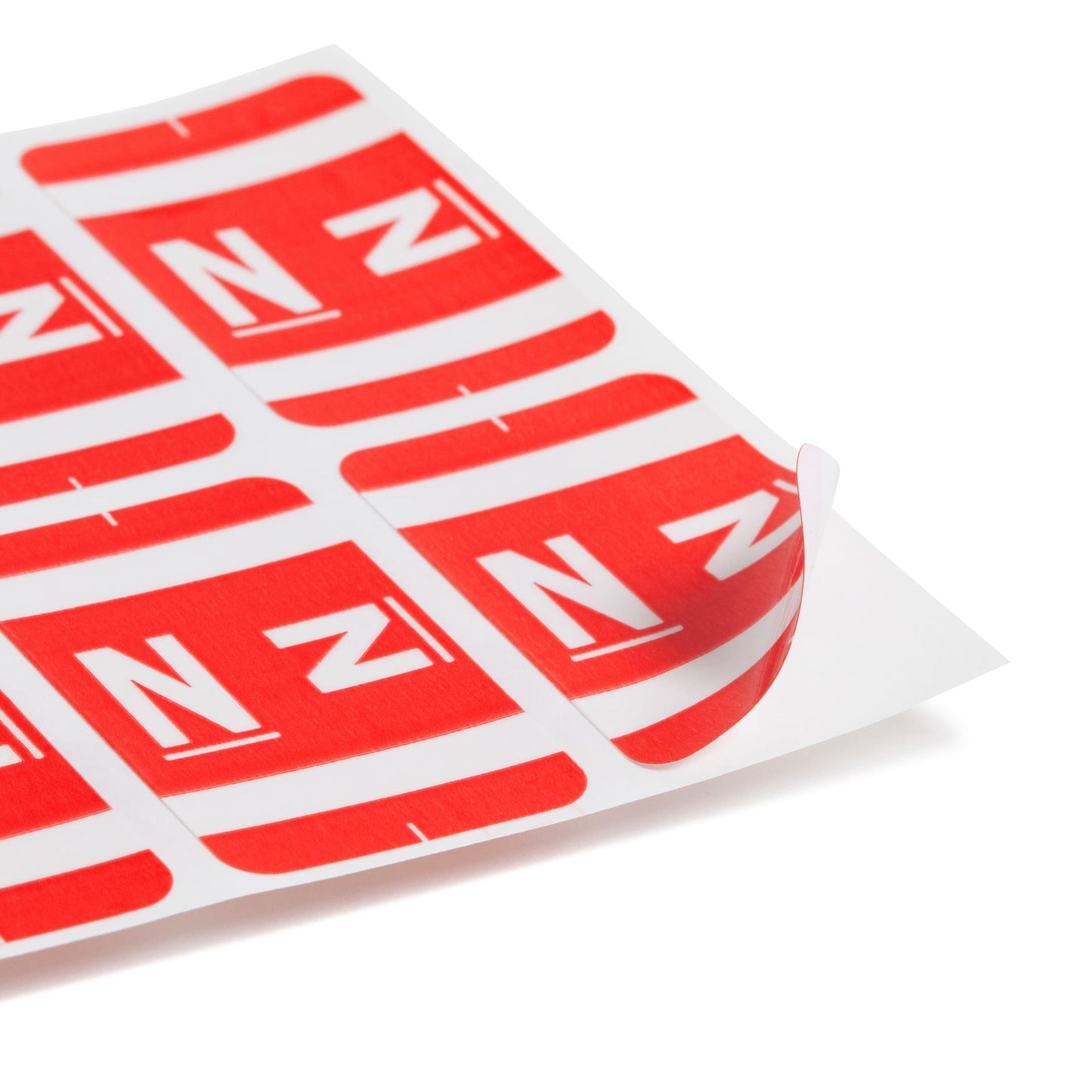 AlphaZ® ACCS Color Coded Alphabetic Labels - Sheets, Red Color, 1" X 1-5/8" Size, Set of 100, 086486671842