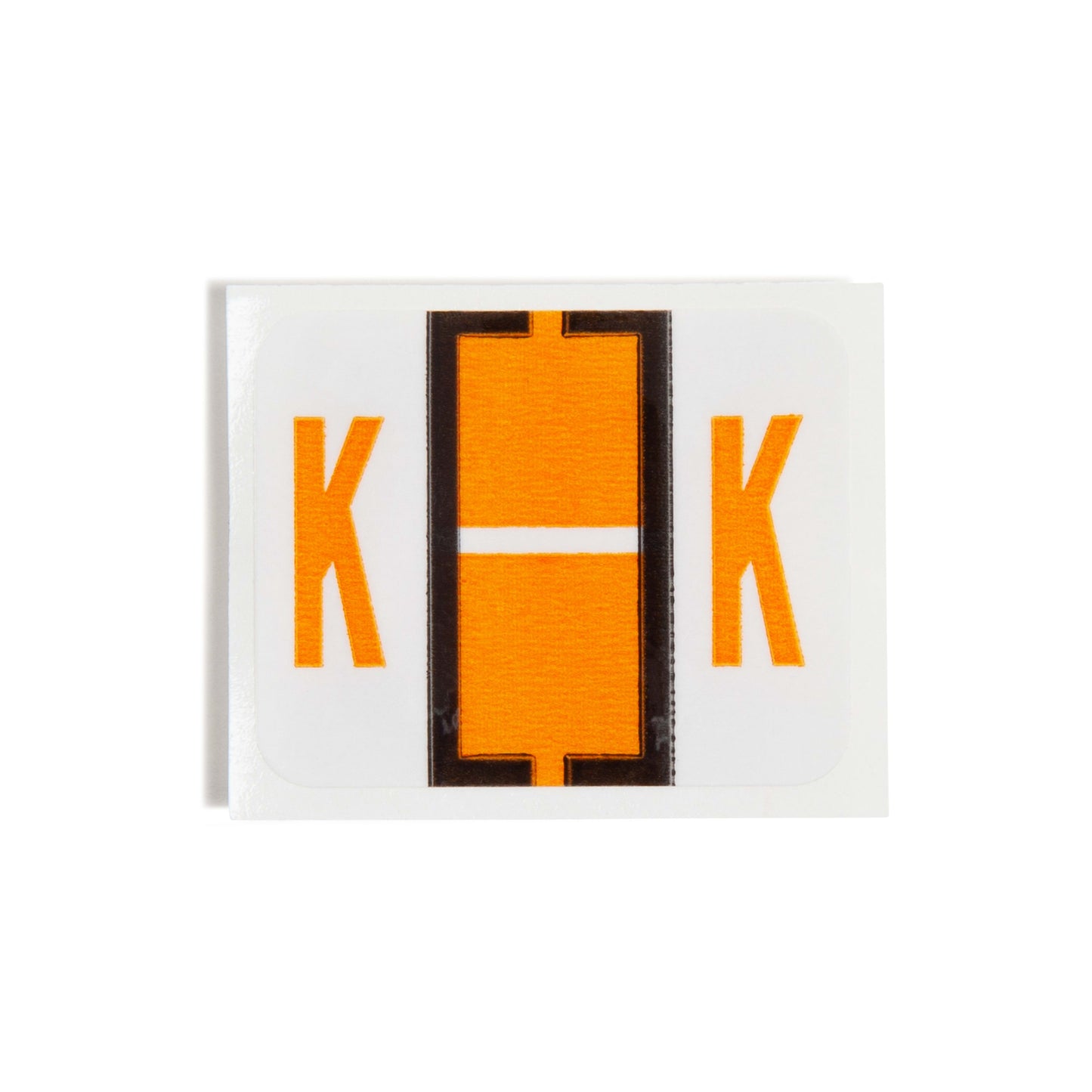 BCCR Bar Style Color-Coded Alphabetic Labels, A-Z Rolls, Light Orange Color, 1-1/4" X 1" Size, Set of 50, 086486670814