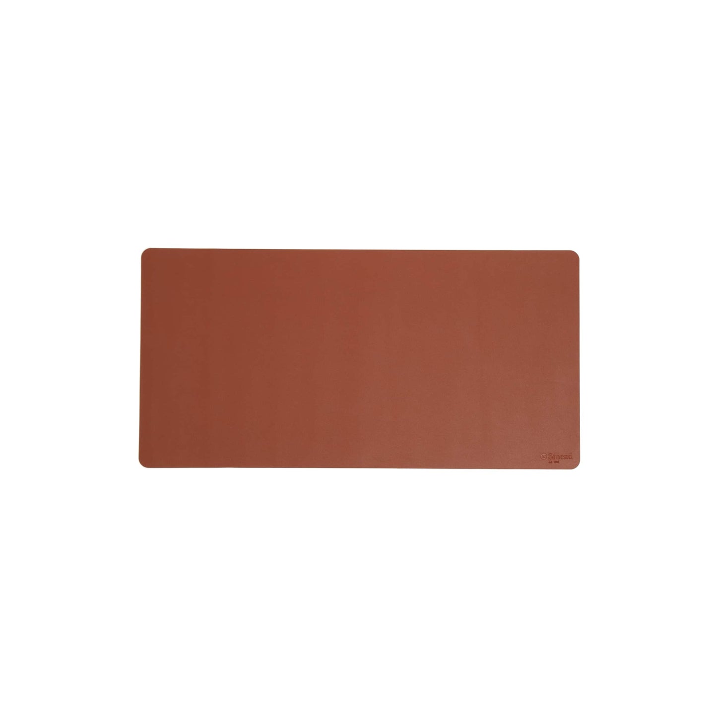 Vegan Leather Desk Pad, Saddle Color, 31.5"X15.7" Size, Set of 1, 086486648325
