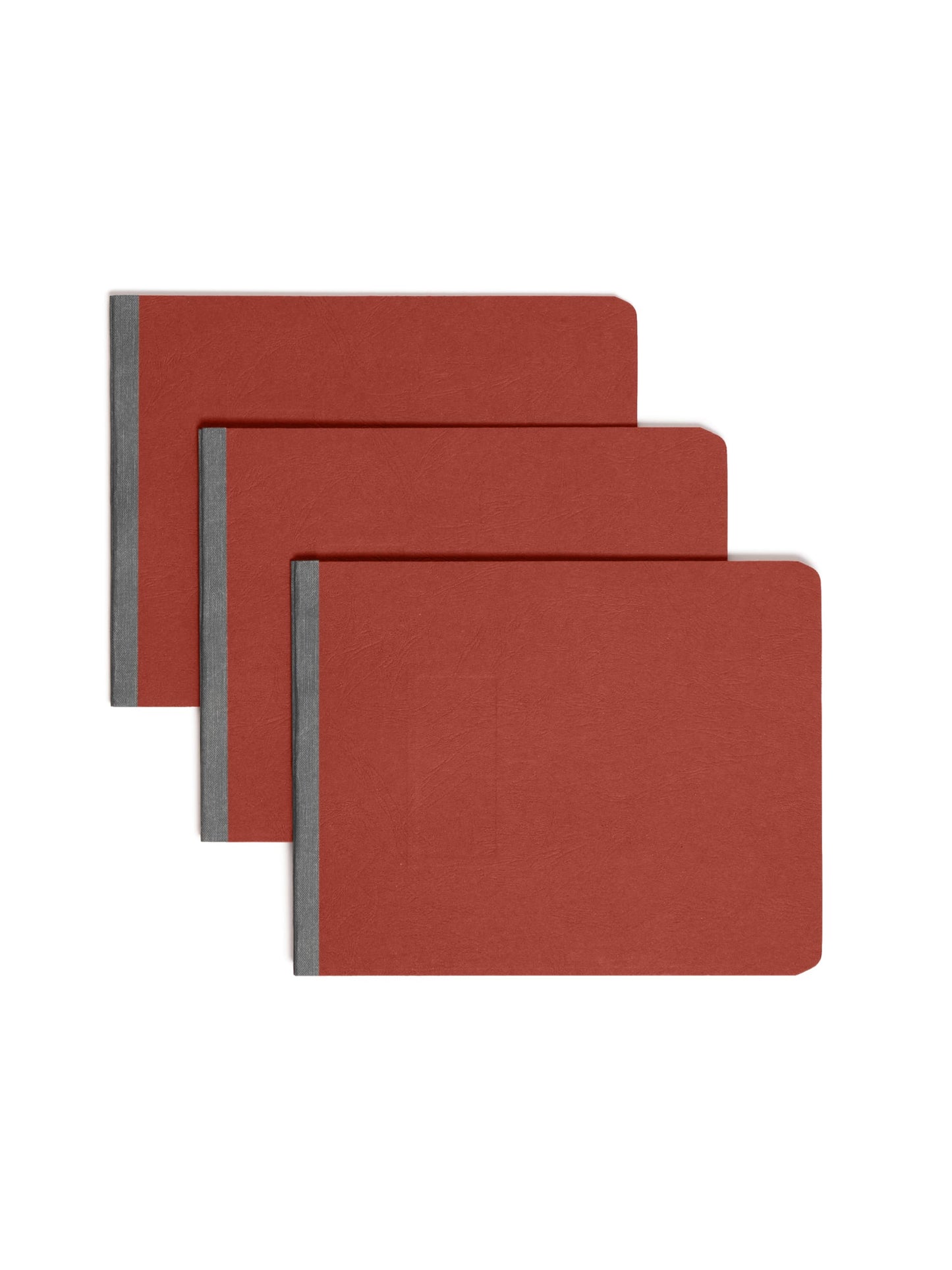 Premium Pressboard Report Covers, 8 1/2-inch Metal Prong Side Fastener with Compressor, 3-inch Expansion, Red Color, Letter Size,