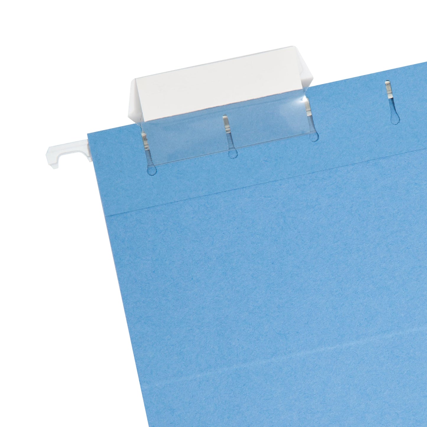 Standard Hanging File Folders with 1/5-Cut Tabs, Blue Color, Letter Size, Set of 25, 086486640602