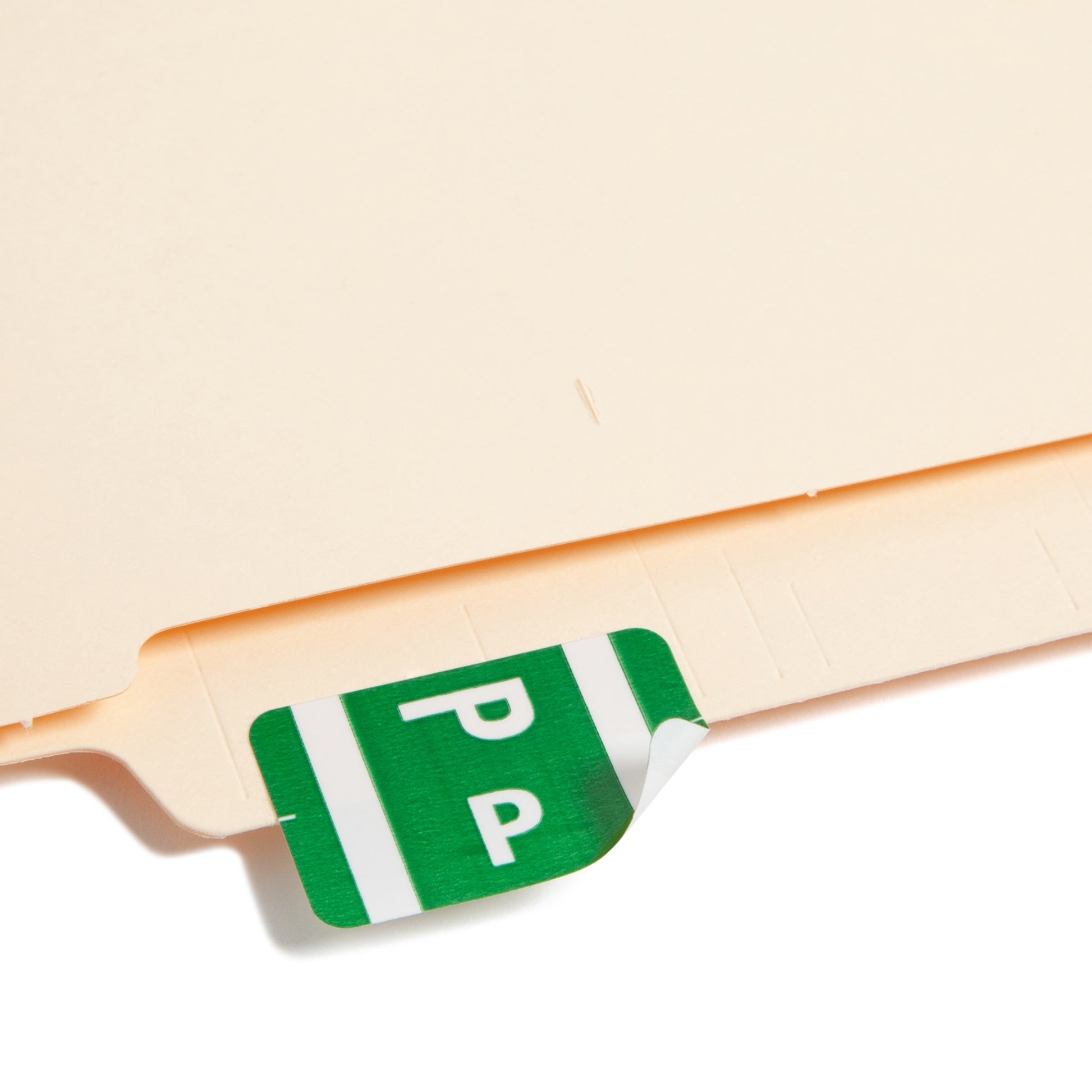 AlphaZ® ACCS Color Coded Alphabetic Labels - Sheets, Dark Green Color, 1" X 1-5/8" Size, Set of 100, 086486671866