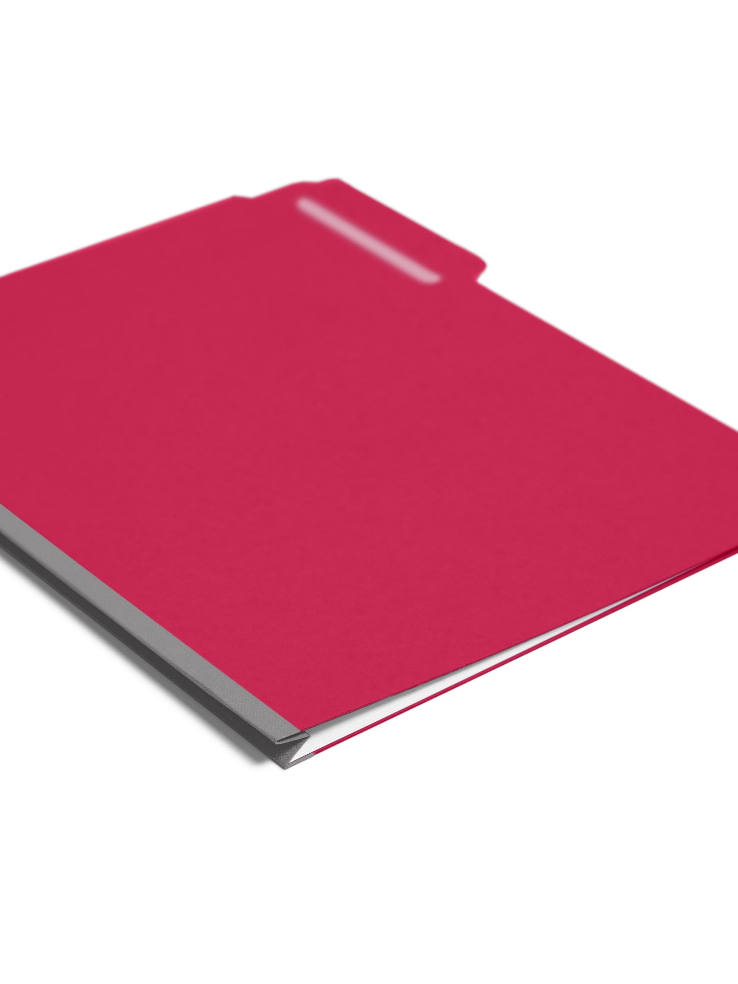 Pressboard File Folder, 1 inch Expansion, 1/3-Cut Tab, Bright Red Color, Letter Size, Set of 25, 086486215381