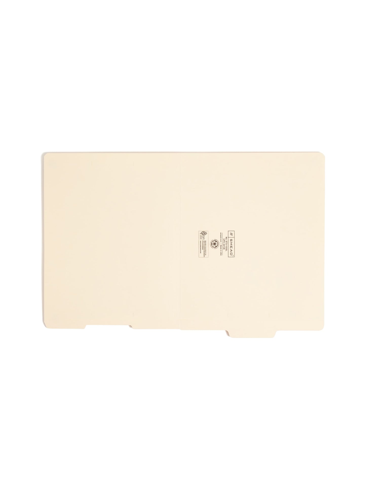 Shelf-Master® Reinforced Tab End Tab File Folders, 1/3-Cut Tab, Center Position, Manila Color, Letter Size, Set of 100, 086486241366