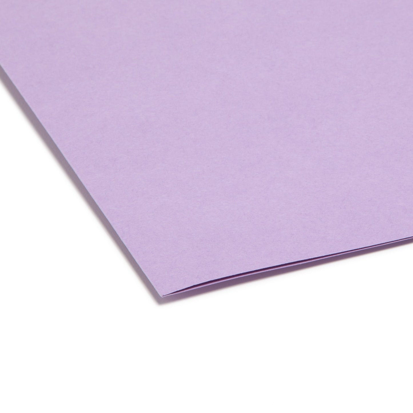 Standard File Folders, Straight-Cut Tab, Lavender Color, Letter Size, Set of 100, 086486109406