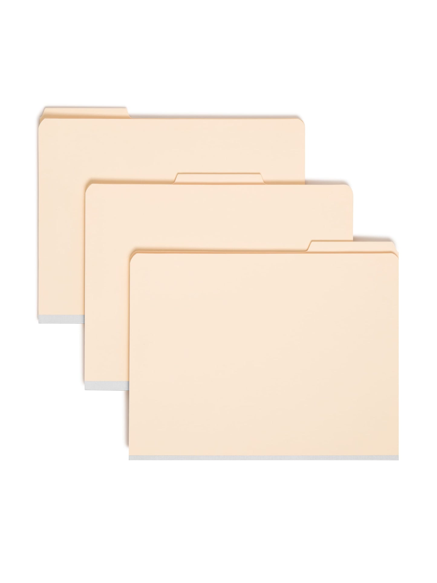 Heavyweight Reinforced Tab Classification File Folders, Manila Color, Letter Size,