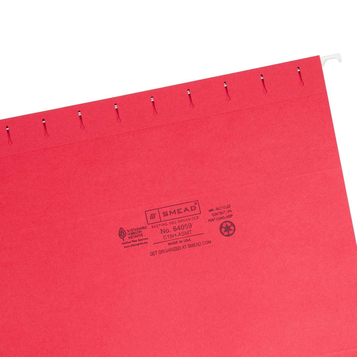 Standard Hanging File Folders with 1/5-Cut Tabs, Assorted Colors Color, Letter Size, Set of 25, 086486640596