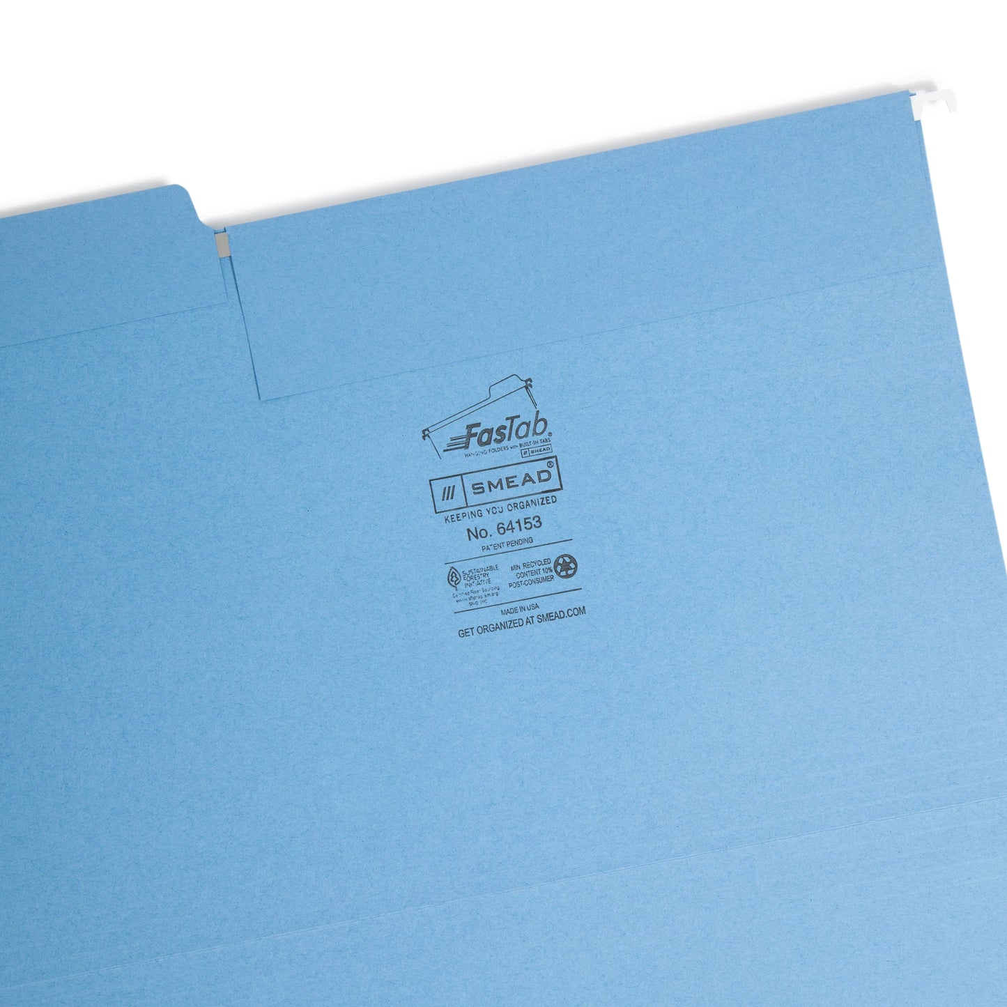 FasTab® Hanging File Folders, 1/3-Cut Tab, Assorted Colors Color, Legal Size, Set of 1, 086486641531