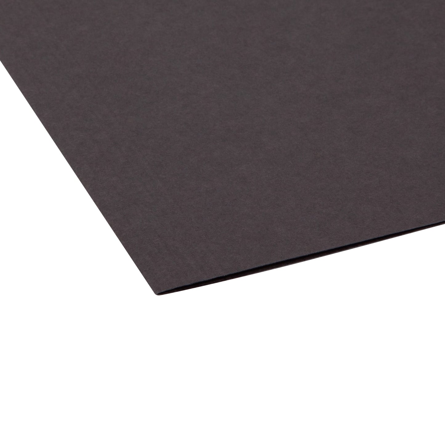 Standard Hanging File Folders with 1/5-Cut Tabs, Black Color, Letter Size, Set of 25, 086486640626