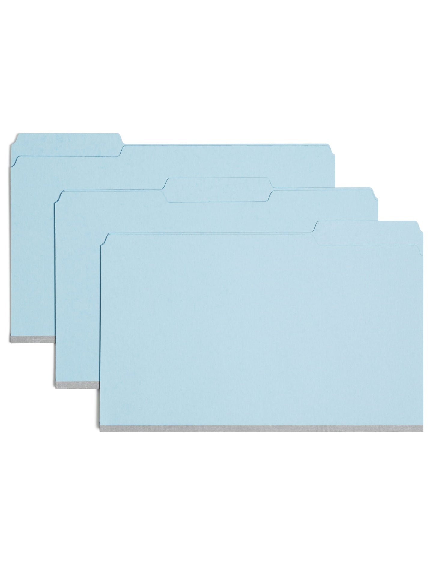 Pressboard File Folder, 1 inch Expansion, 1/3-Cut Tab, Blue Color, Legal Size, Set of 25, 086486225304