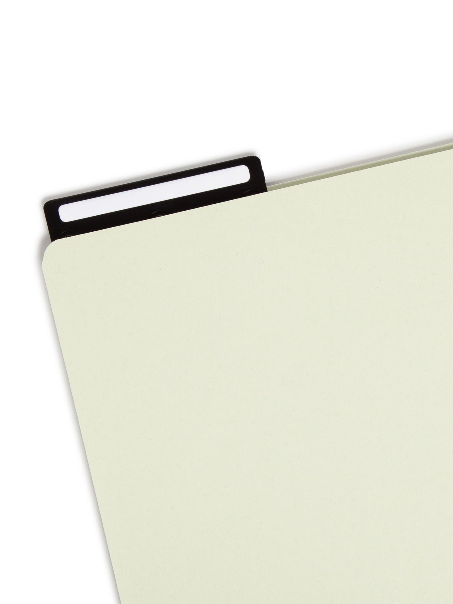 Pressboard File Folder, 1/3-Cut Tab Flat Metal, 1 inch Expansion, Gray/Green Color, Legal Size,