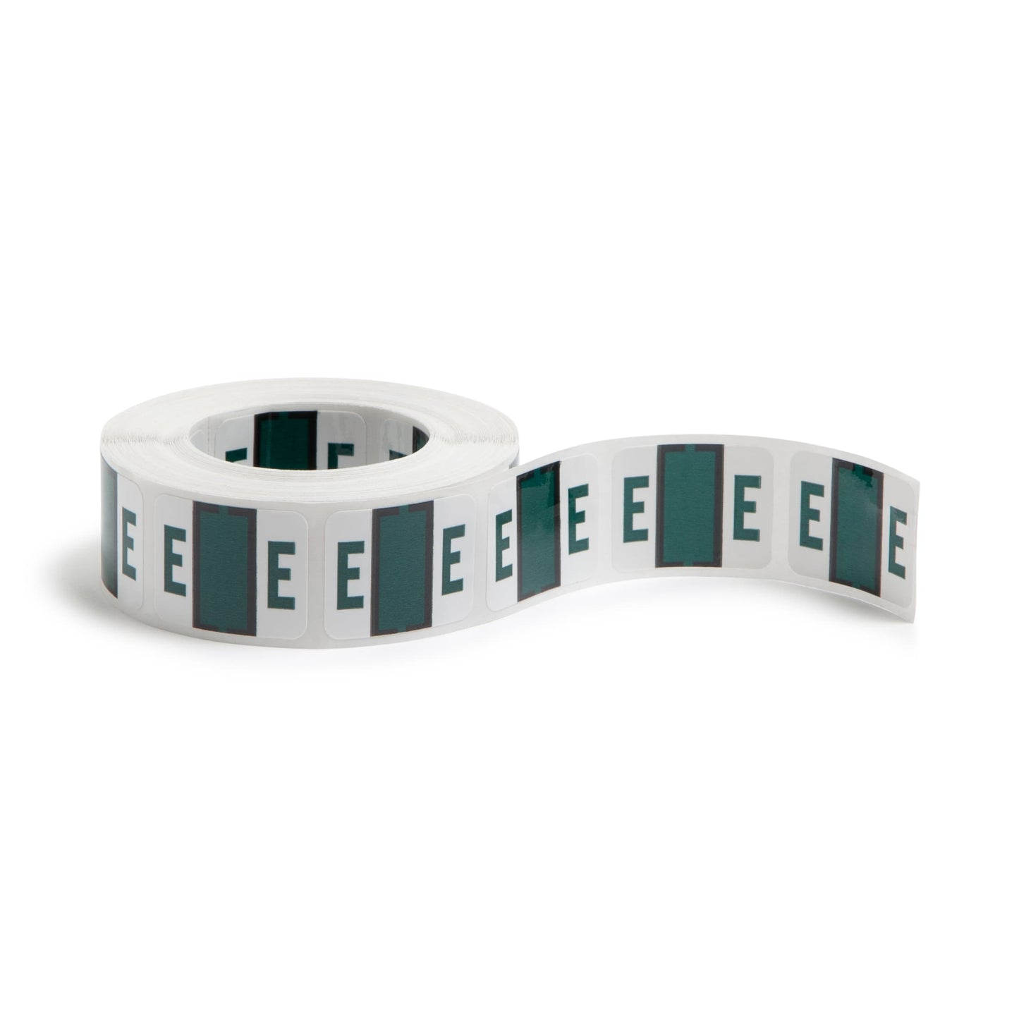 BCCR Bar Style Color-Coded Alphabetic Labels, A-Z Rolls, Dark Green Color, 1-1/4" X 1" Size, Set of 50, 086486670753