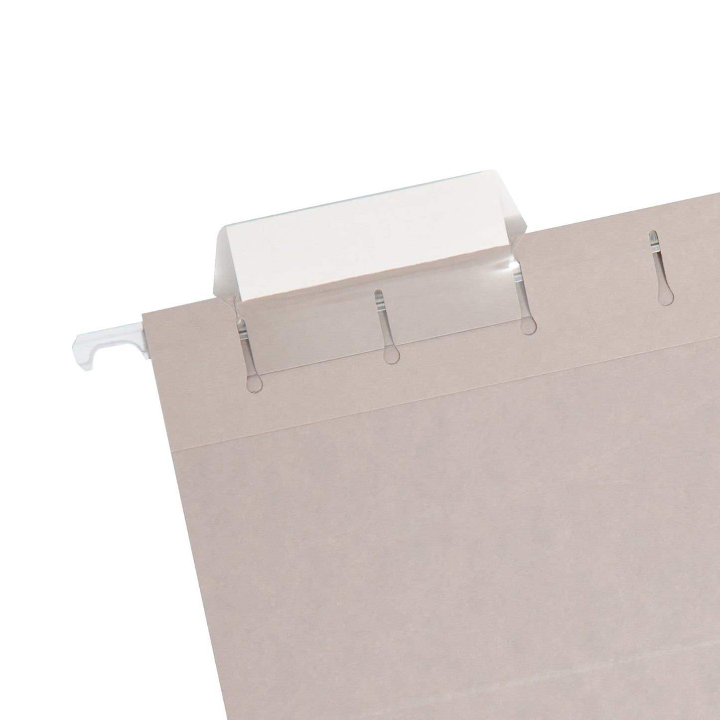 Standard Hanging File Folders with 1/5-Cut Tabs, Gray Color, Letter Size, Set of 25, 086486640633