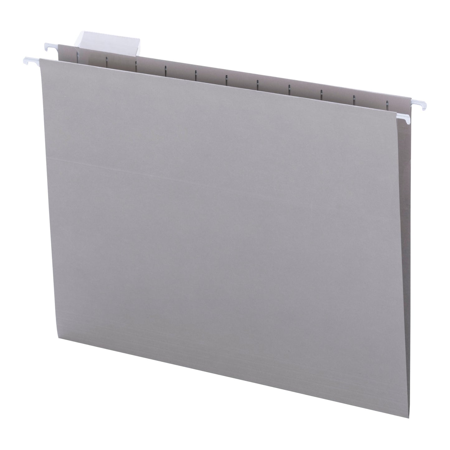 Standard Hanging File Folders with 1/5-Cut Tabs, Gray Color, Letter Size, Set of 25, 086486640633