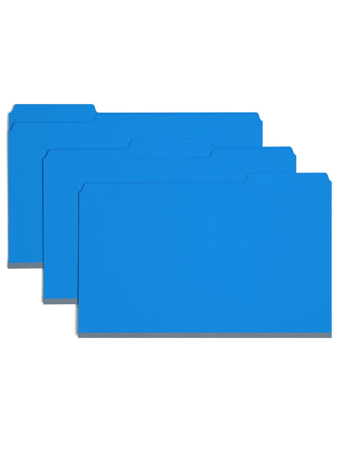 Pressboard File Folder, 1 inch Expansion, 1/3-Cut Tab, Dark Blue Color, Legal Size, Set of 25, 086486225410