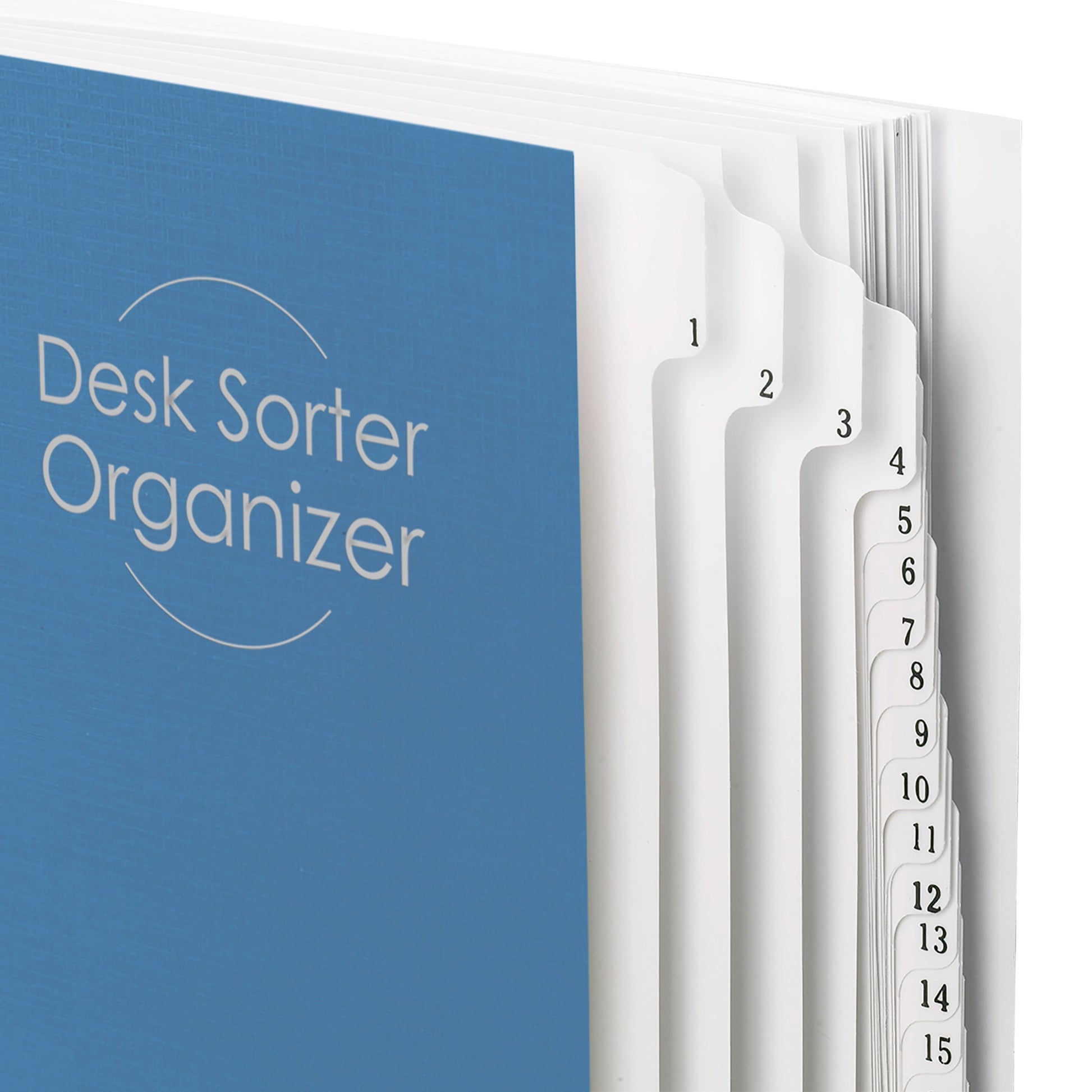 Desk File/Sorters, Dark Blue Color, Letter Size, Set of 1, 086486892940