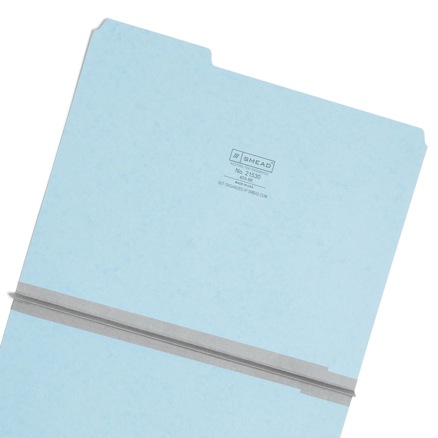 Pressboard File Folder, 1 inch Expansion, 1/3-Cut Tab, Blue Color, Letter Size, Set of 25, 086486215305