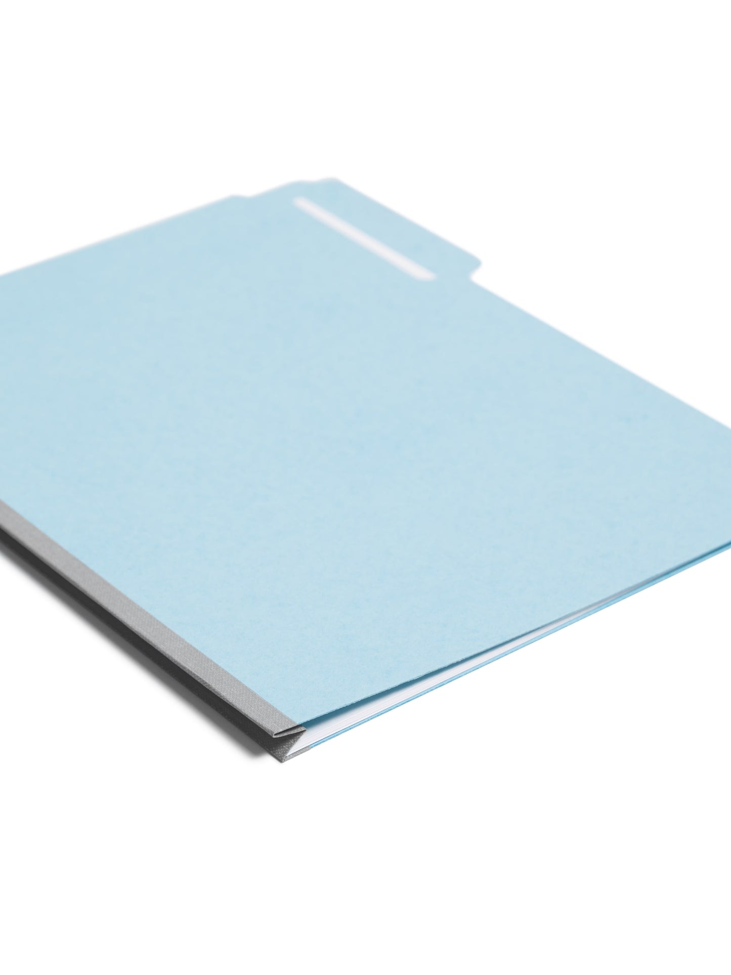 Pressboard File Folder, 1 inch Expansion, 1/3-Cut Tab, Blue Color, Letter Size, Set of 25, 086486215305