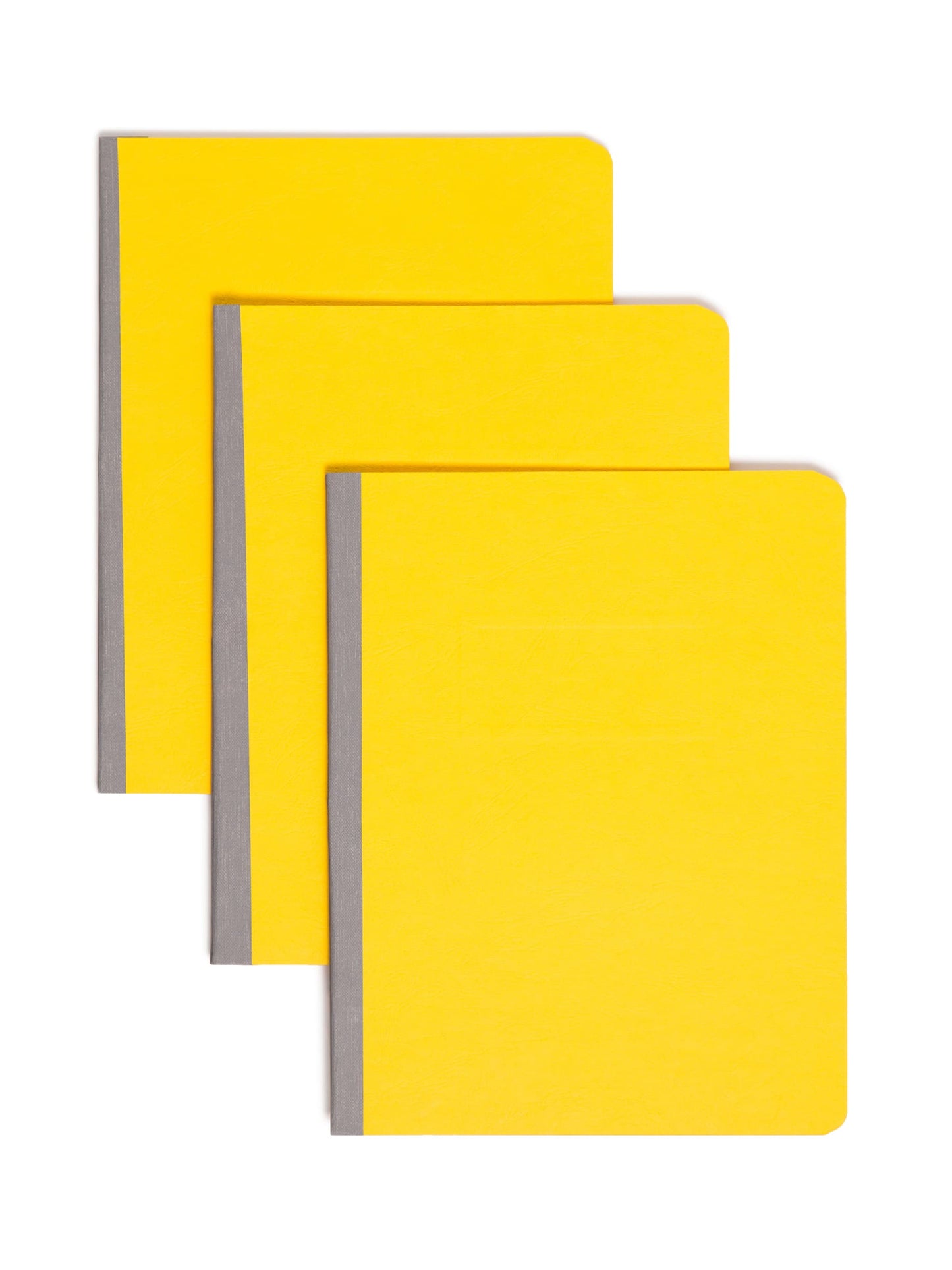 Premium Pressboard Report Covers, 8 1/2-inch Metal Prong Side Fastener with Compressor, 3-inch Expansion, Yellow Color, Letter Size,