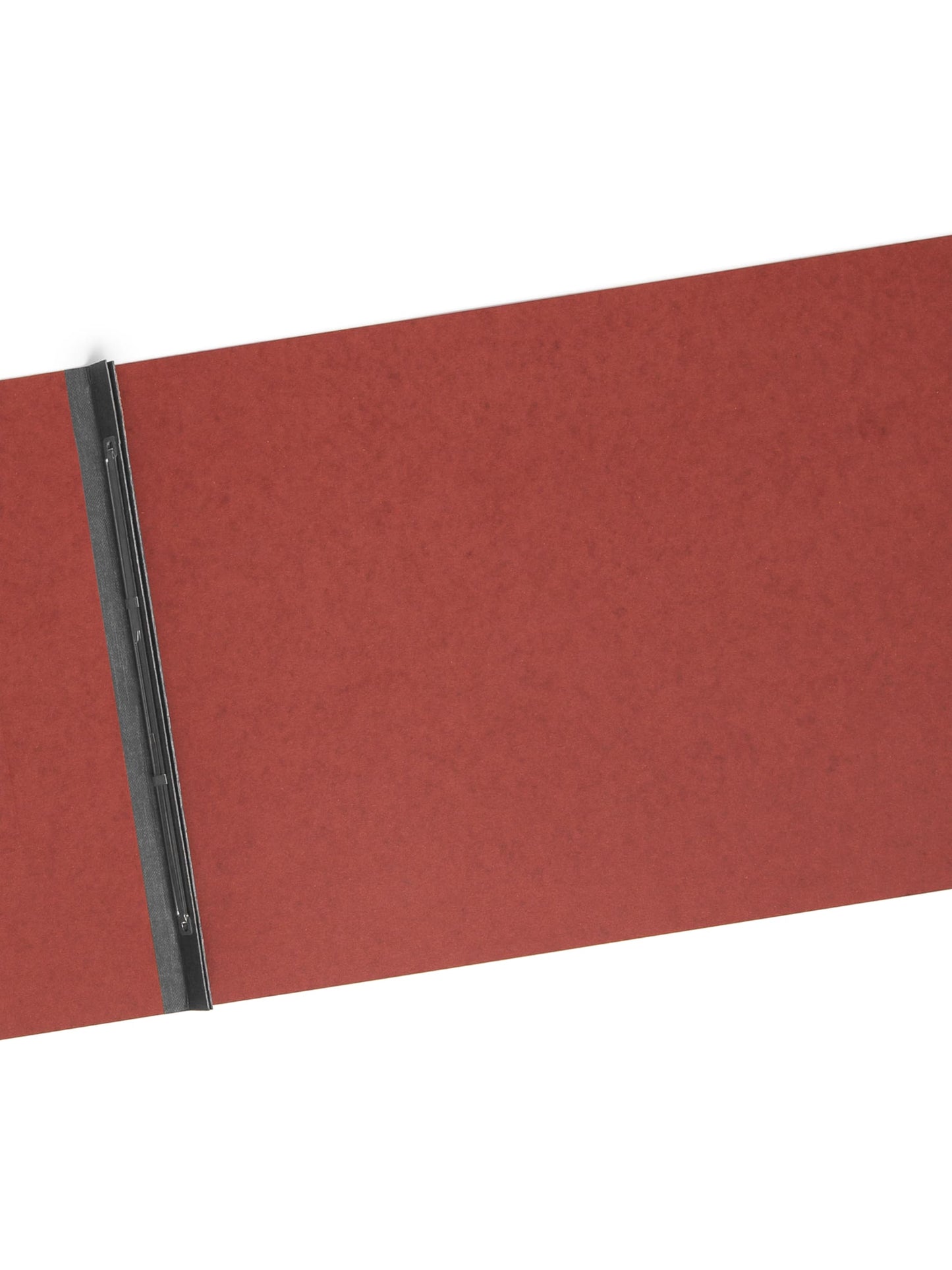 Premium Pressboard Report Covers, 8 1/2-inch Metal Prong Side Fastener with Compressor, 3-inch Expansion, Red Color, Tabloid Size,