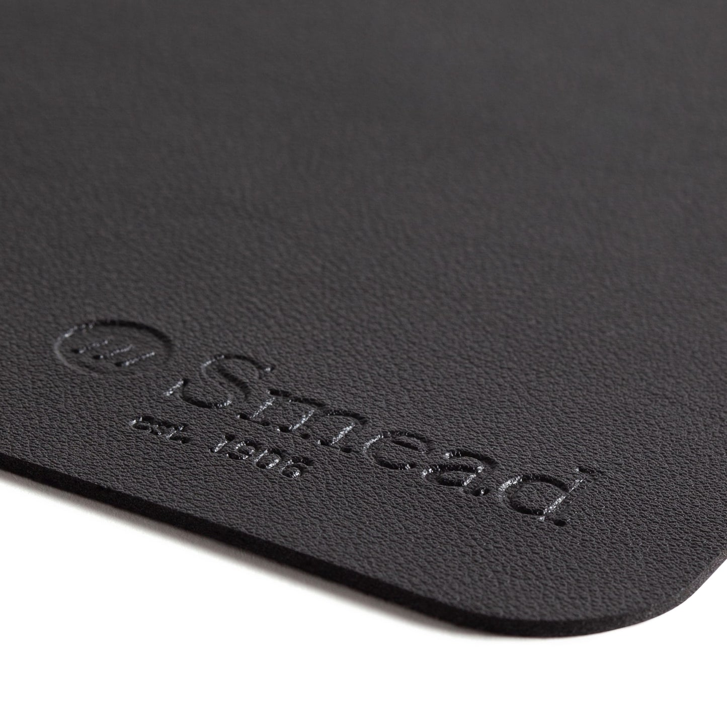 Vegan Leather Desk Pad, Charcoal Color, 36"X17" Size, Set of 1, 086486648288