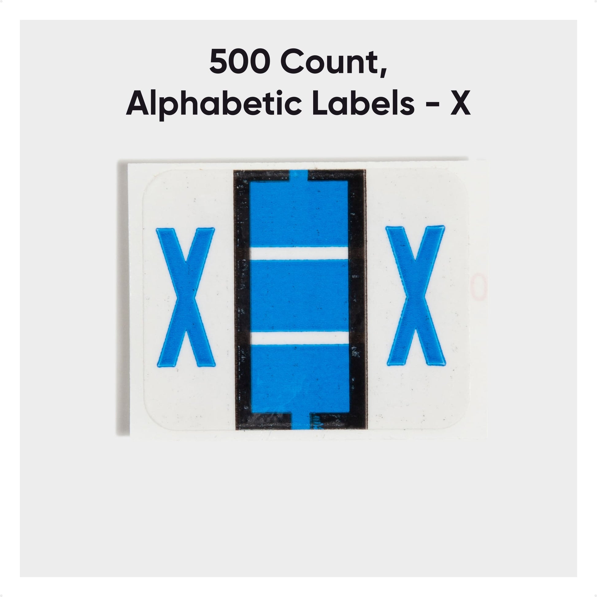 BCCR Bar Style Color-Coded Alphabetic Labels, A-Z Rolls, Blue Color, 1-1/4" X 1" Size, Set of 50, 086486670944