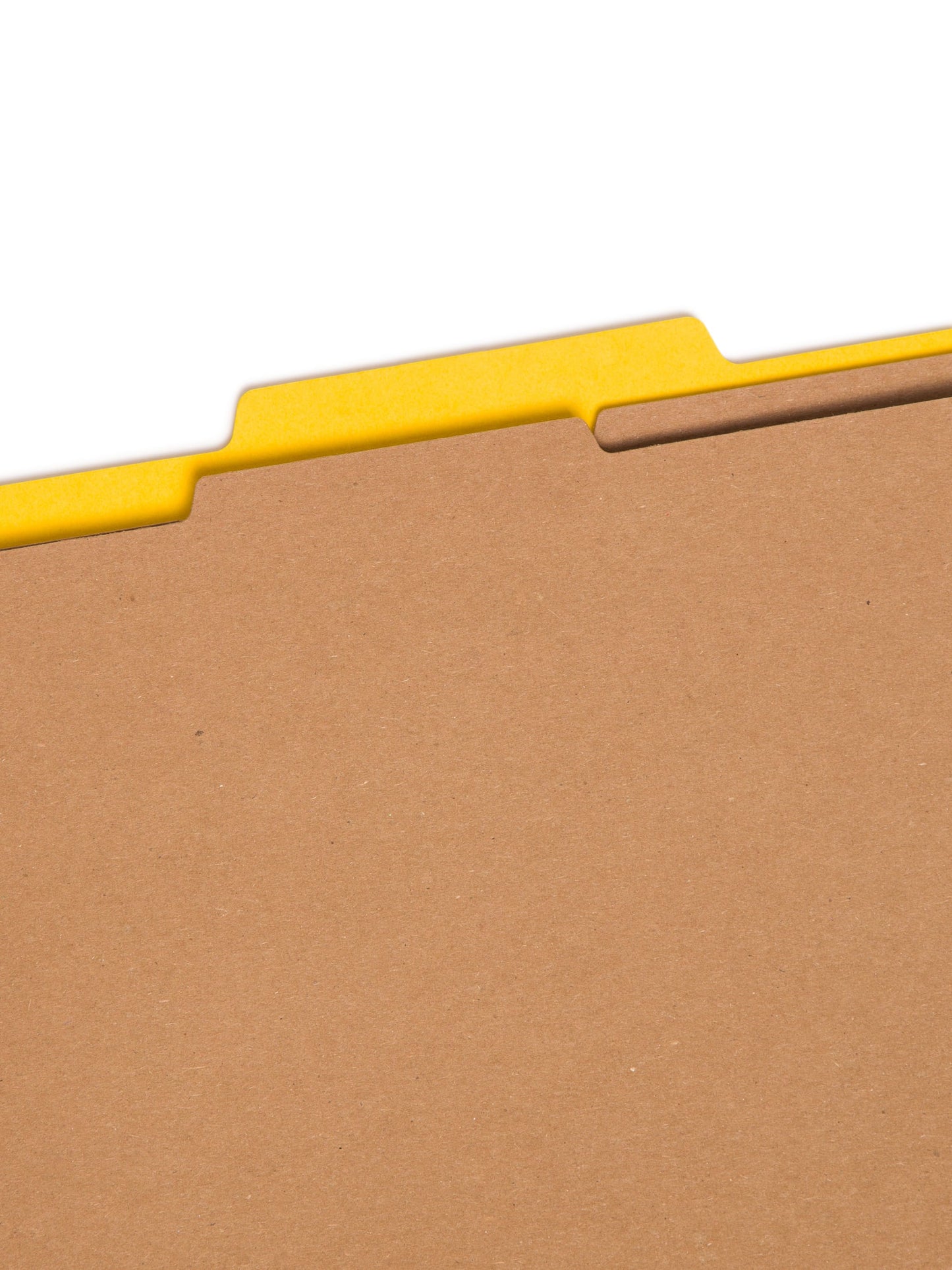 Pressboard Classification File Folders, 2 Dividers, 2 inch Expansion, Yellow Color, Letter Size,