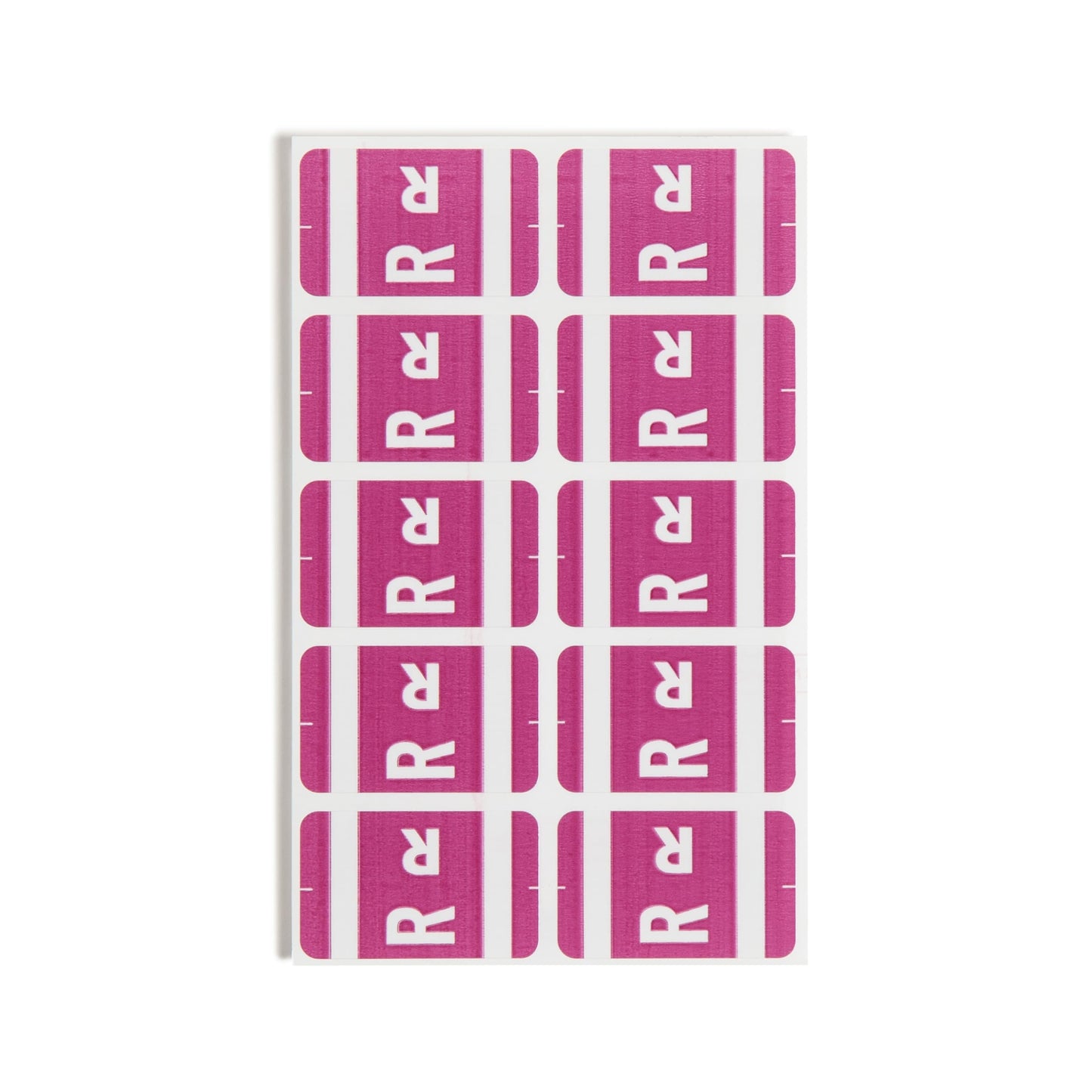 AlphaZ® ACCS Color Coded Alphabetic Labels - Sheets, Purple Color, 1" X 1-5/8" Size, Set of 100, 086486671880
