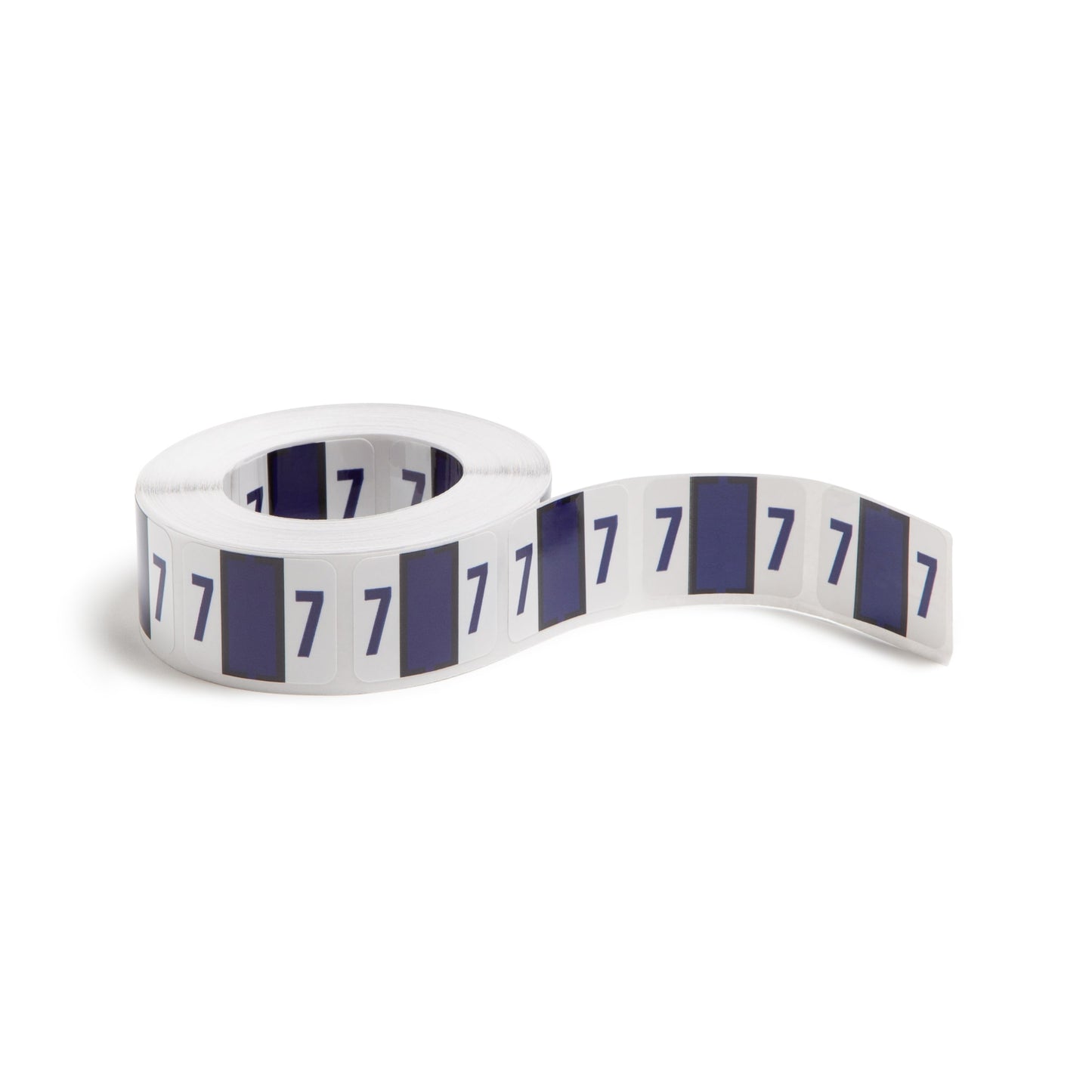 BCCRN Bar Style Color-Coded Numeric Labels, 0-9 Rolls, Purple Color, 1-1/4" X 1" Size, Set of 50, 086486673778
