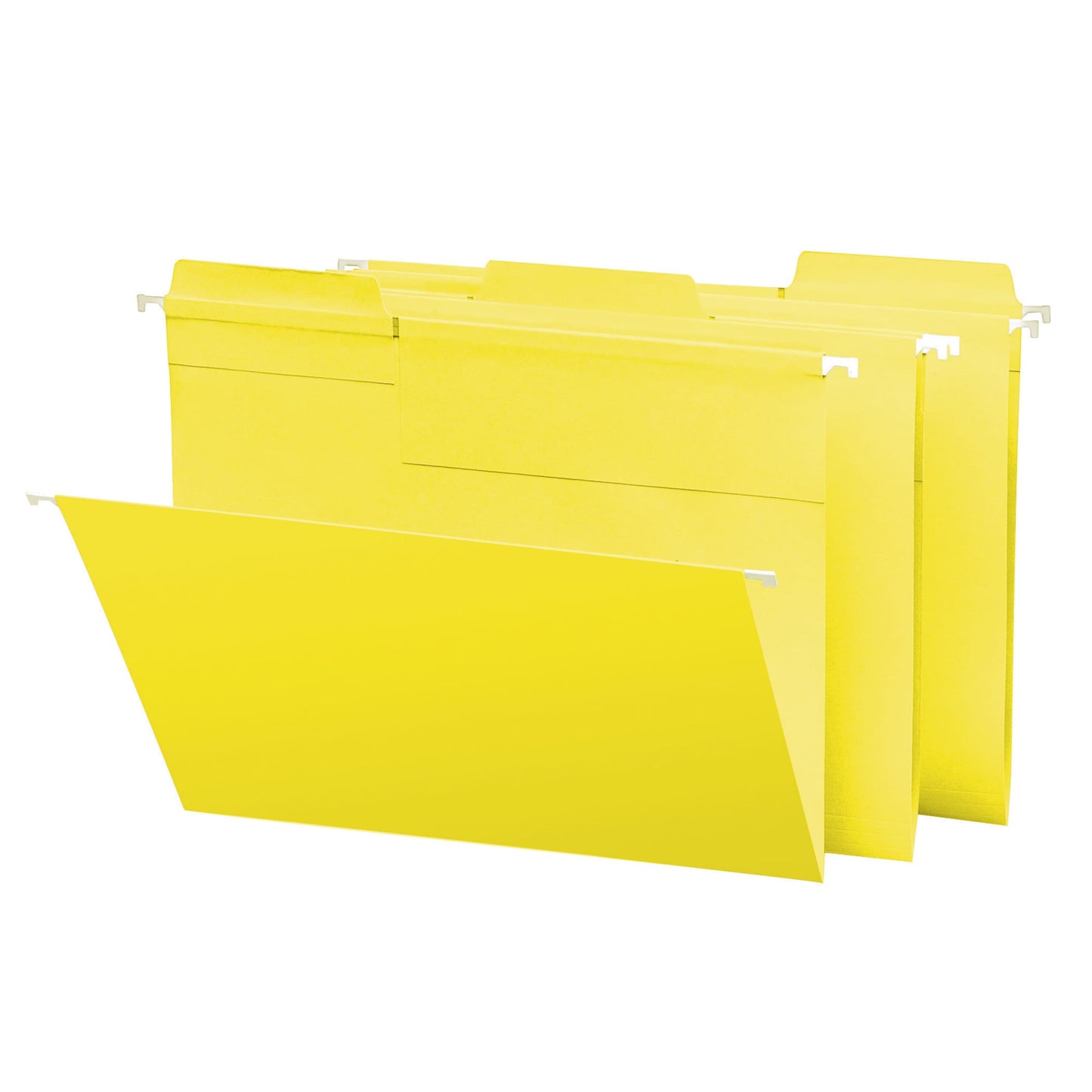 FasTab® Hanging File Folders, 1/3-Cut Tab, Yellow Color, Letter Size, Set of 20, 086486640978